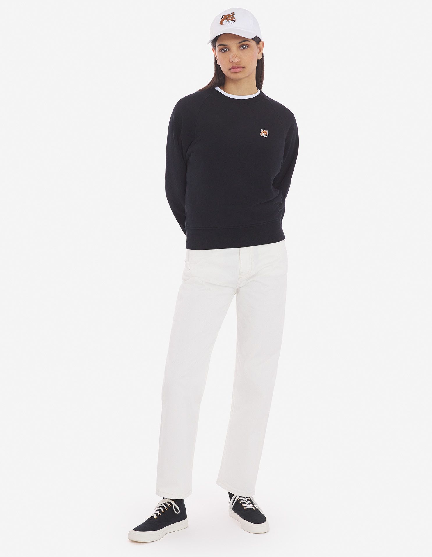 Maison Kitsuné - Áo nỉ adjusted Fox Head dáng Classic