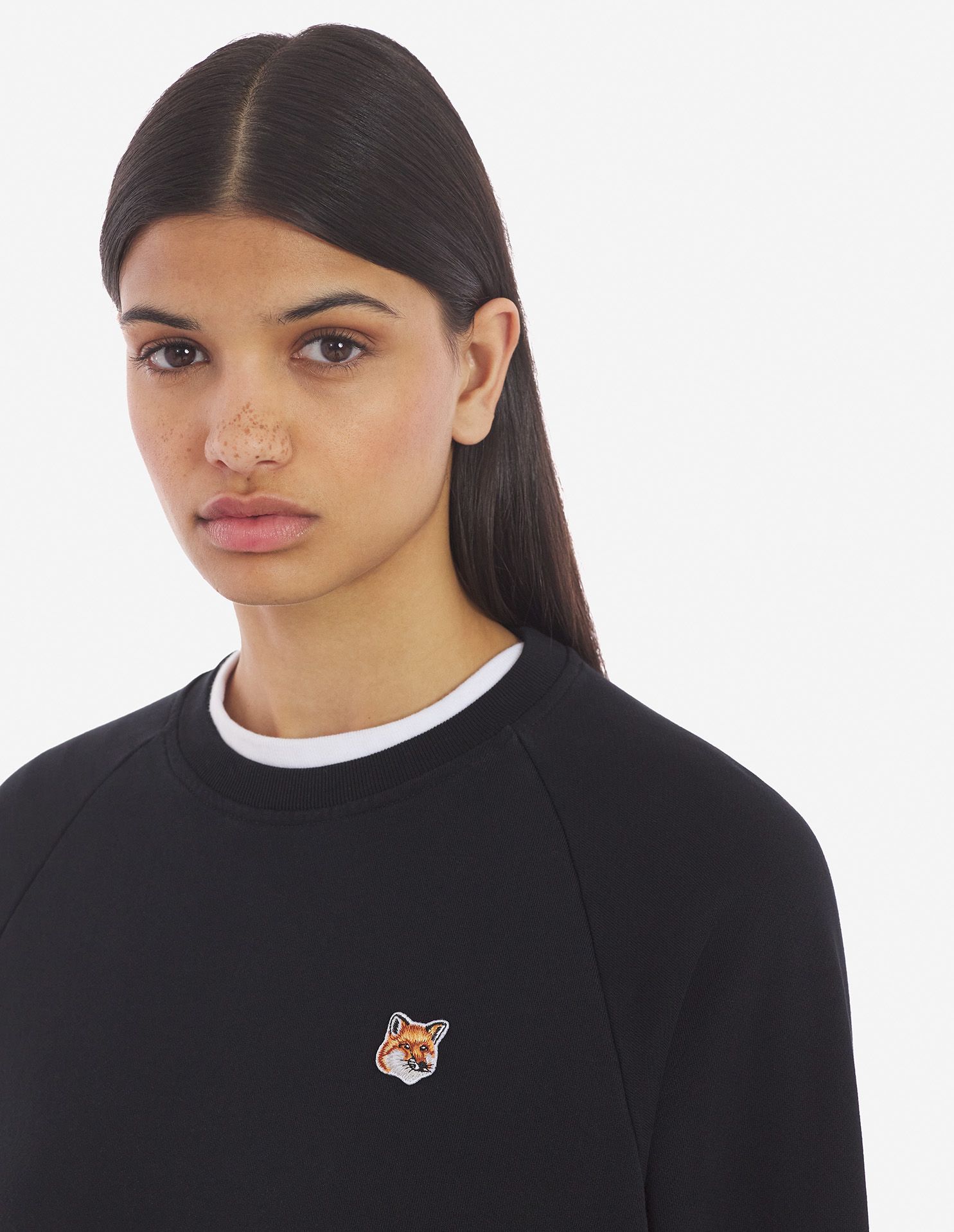 Maison Kitsuné - Áo nỉ adjusted Fox Head dáng Classic