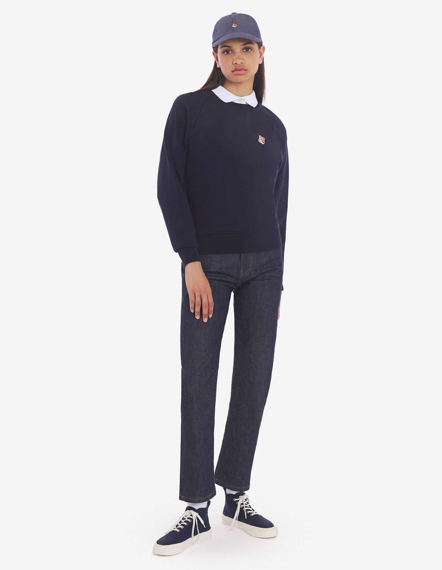 Maison Kitsuné - Áo nỉ adjusted Fox Head dáng Classic