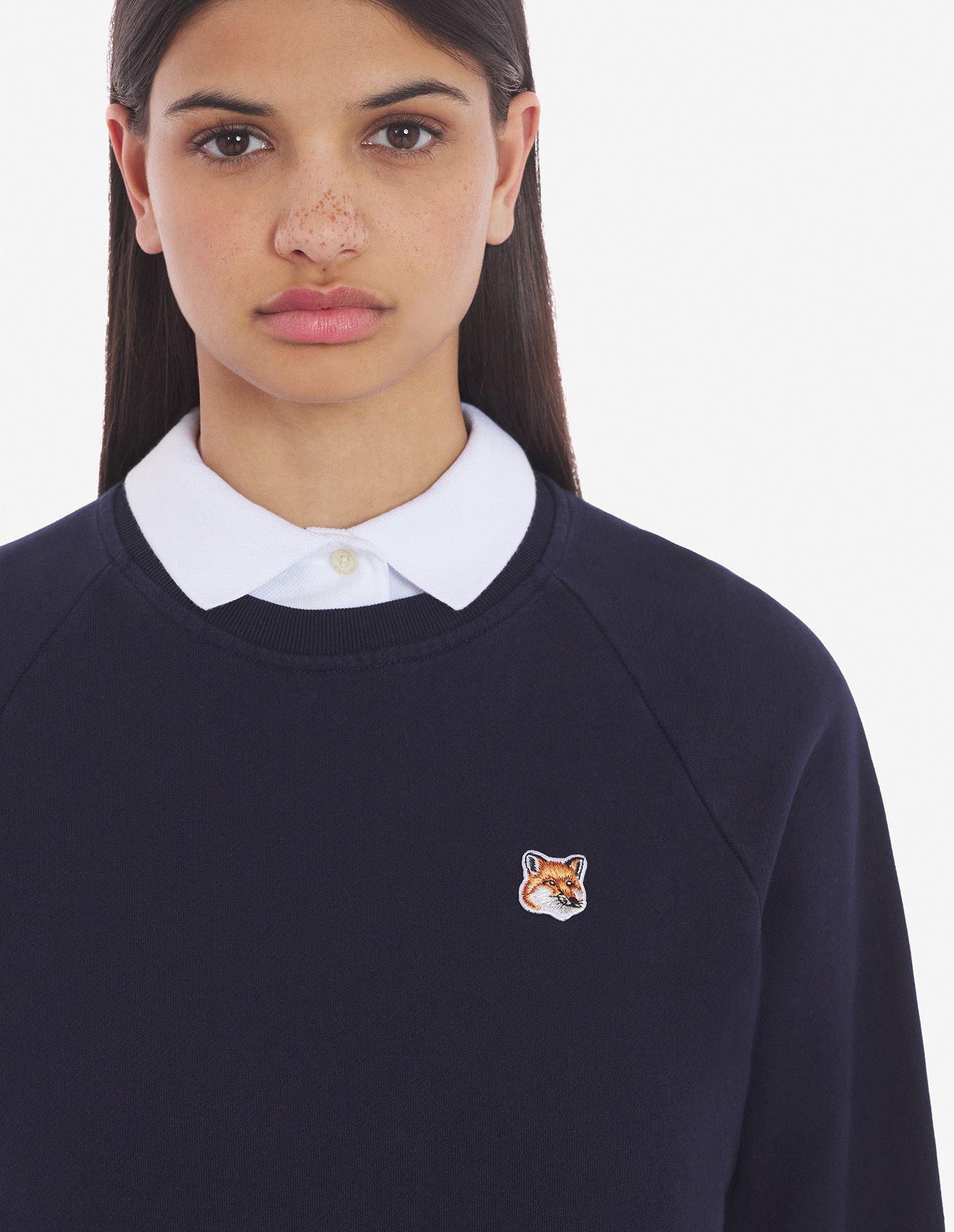 Maison Kitsuné - Áo nỉ adjusted Fox Head dáng Classic