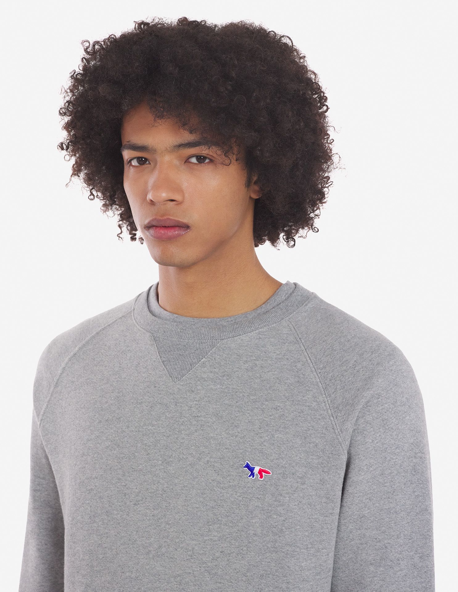 Maison Kitsuné - Áo nỉ clean Tricolor Fox dáng Classic