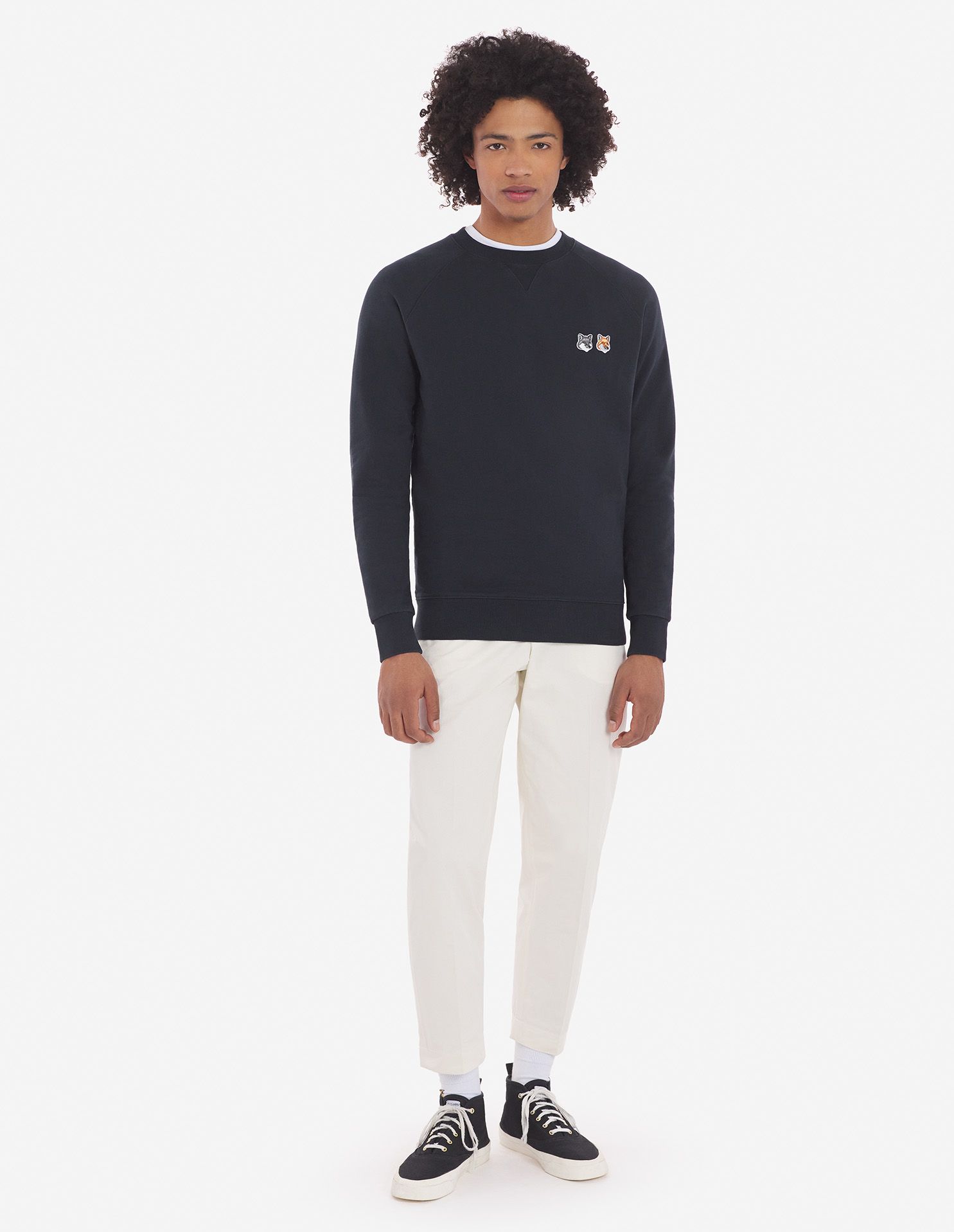 Maison Kitsuné - Áo nỉ Double Fox Head dáng Classic