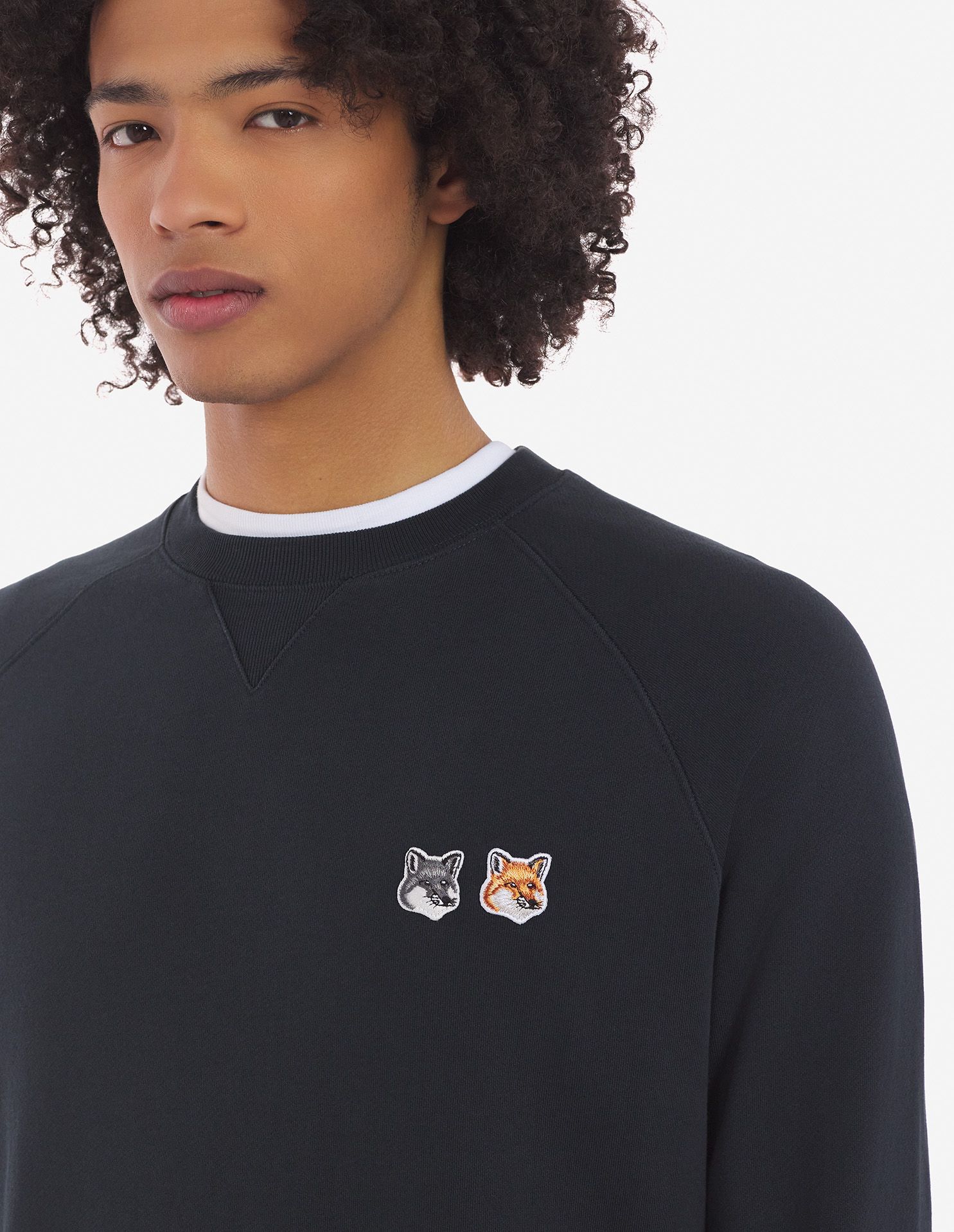 Maison Kitsuné - Áo nỉ Double Fox Head dáng Classic