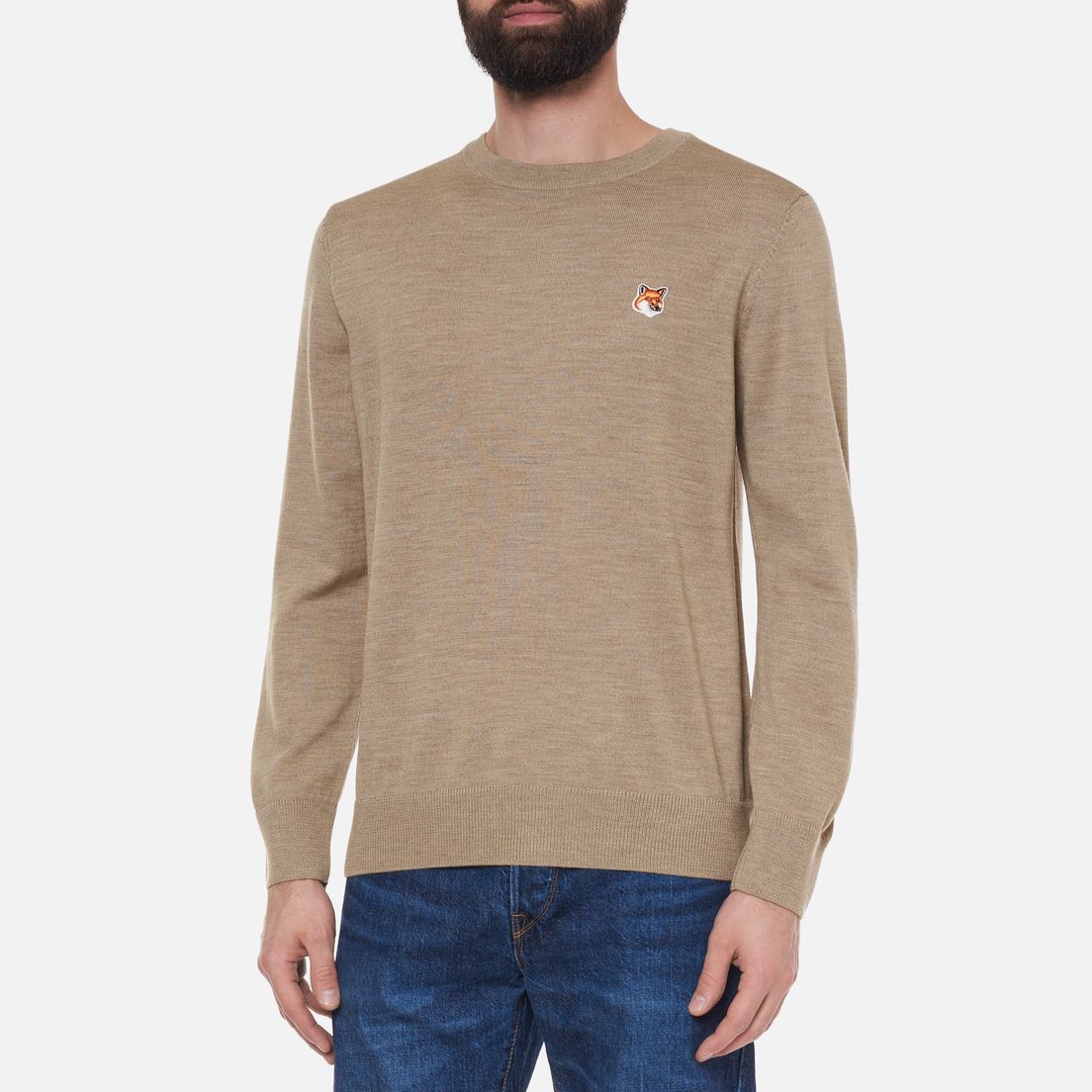 Maison Kitsuné - Áo len Fox Head dáng Regular