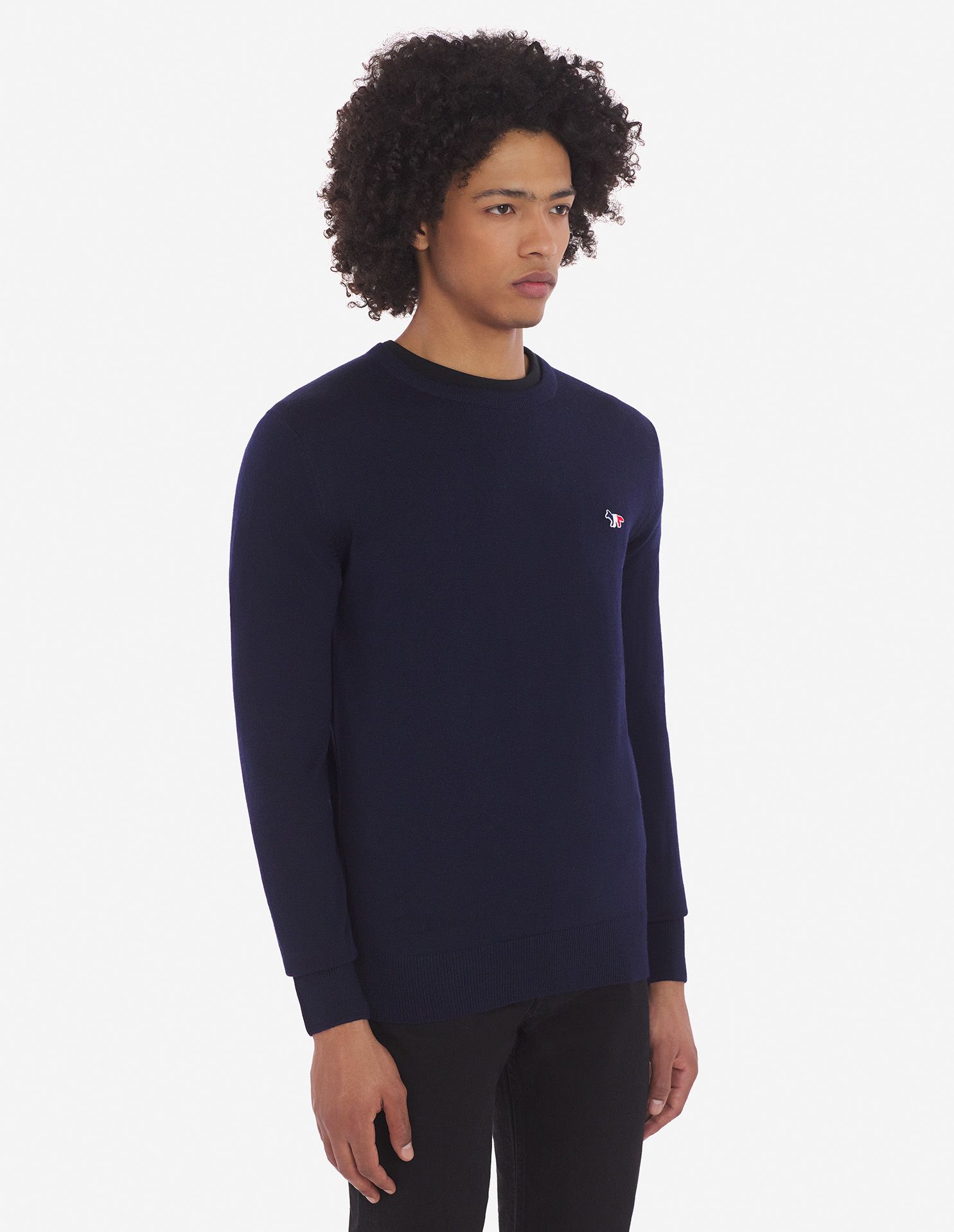 Maison Kitsuné - Áo len Tricolor Fox dáng Classic