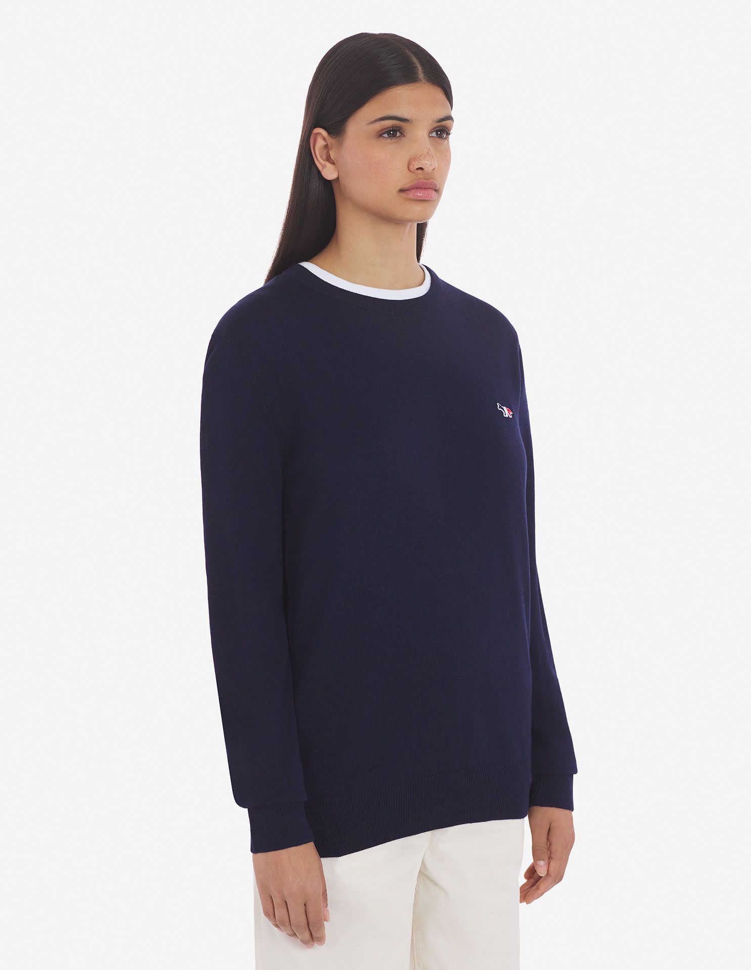 Maison Kitsuné - Áo len Tricolor Fox dáng Classic