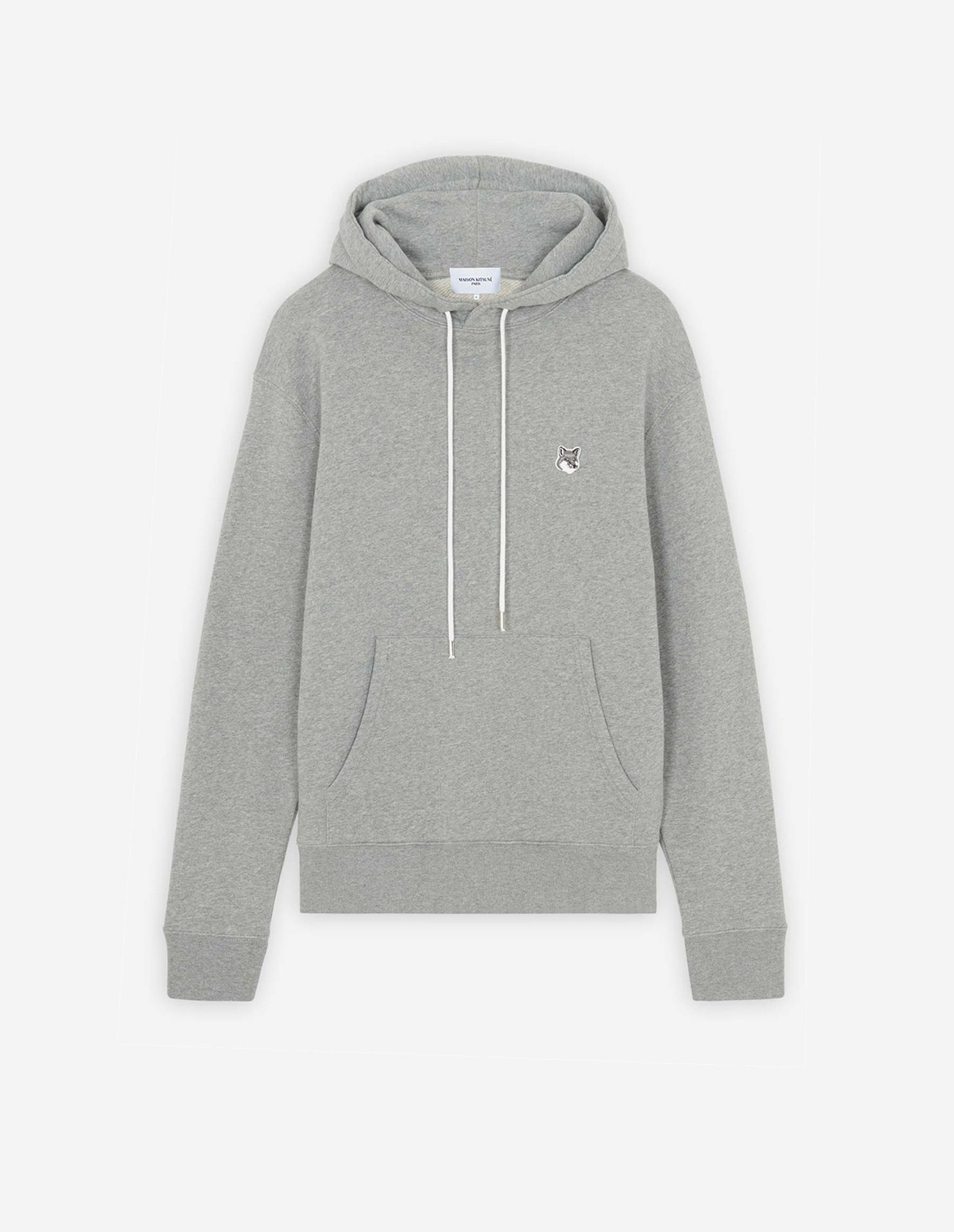Maison Kitsuné - Áo hoodie Grey Fox Head dáng Classic