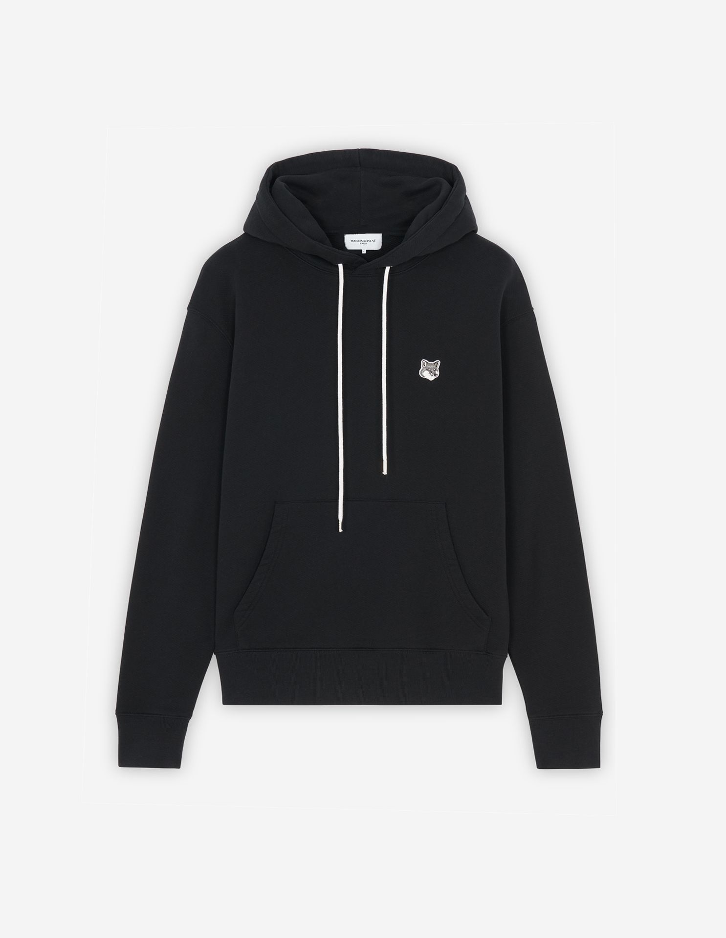 Maison Kitsuné - Áo hoodie Grey Fox Head dáng Classic
