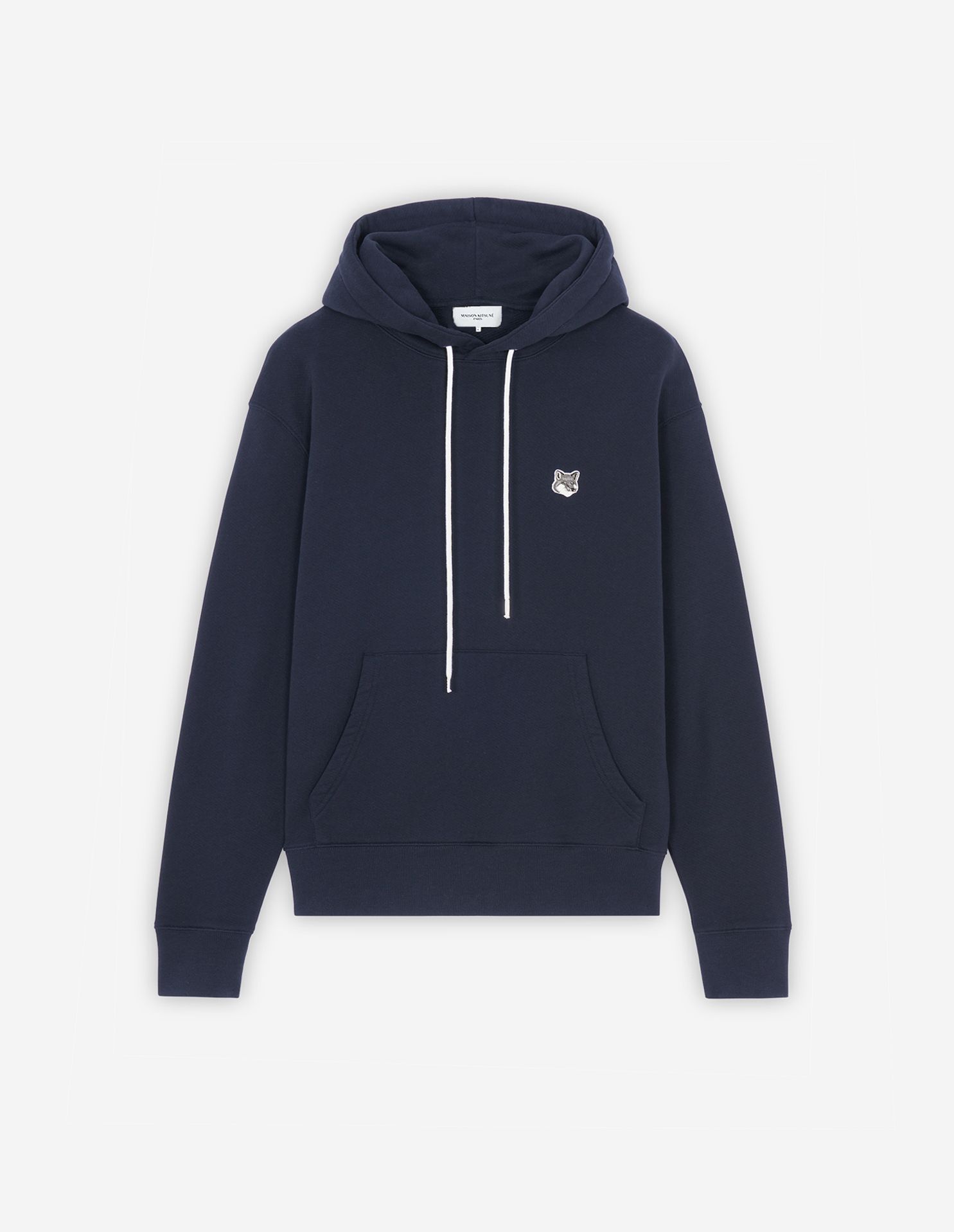 Maison Kitsuné - Áo hoodie Grey Fox Head dáng Classic