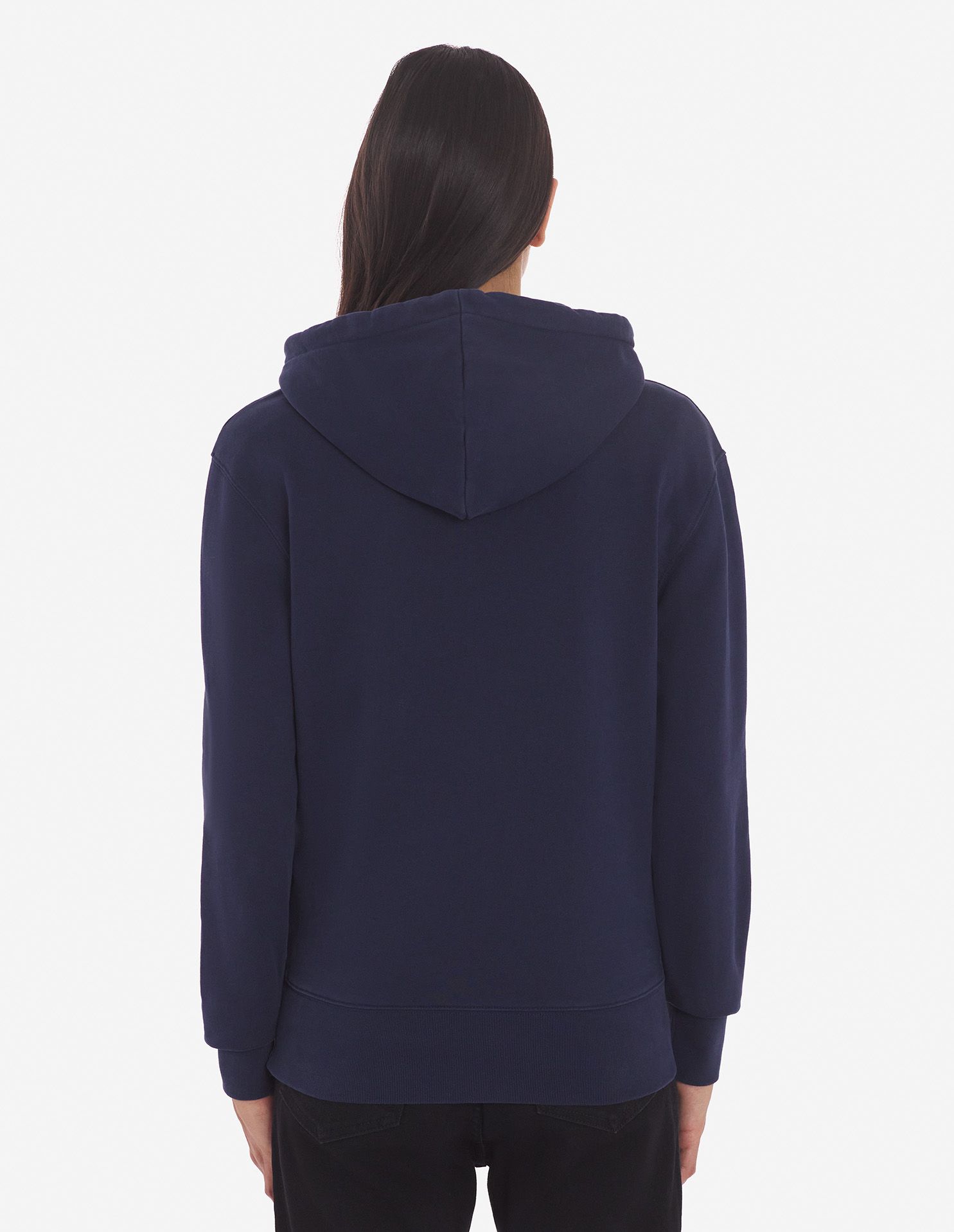 Maison Kitsuné - Áo hoodie Grey Fox Head dáng Classic