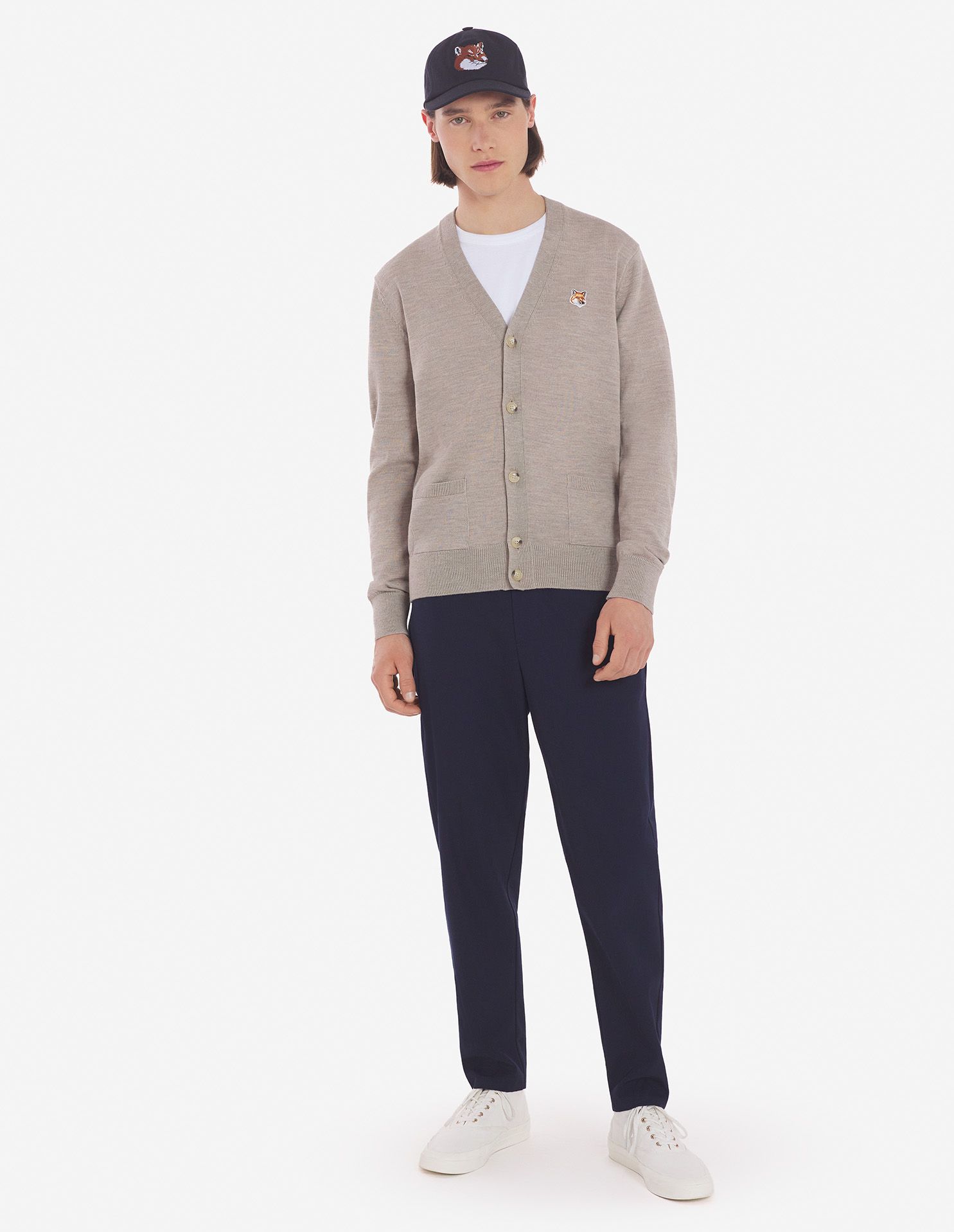 Maison Kitsuné - Áo cardigan Fox Head dáng Classic