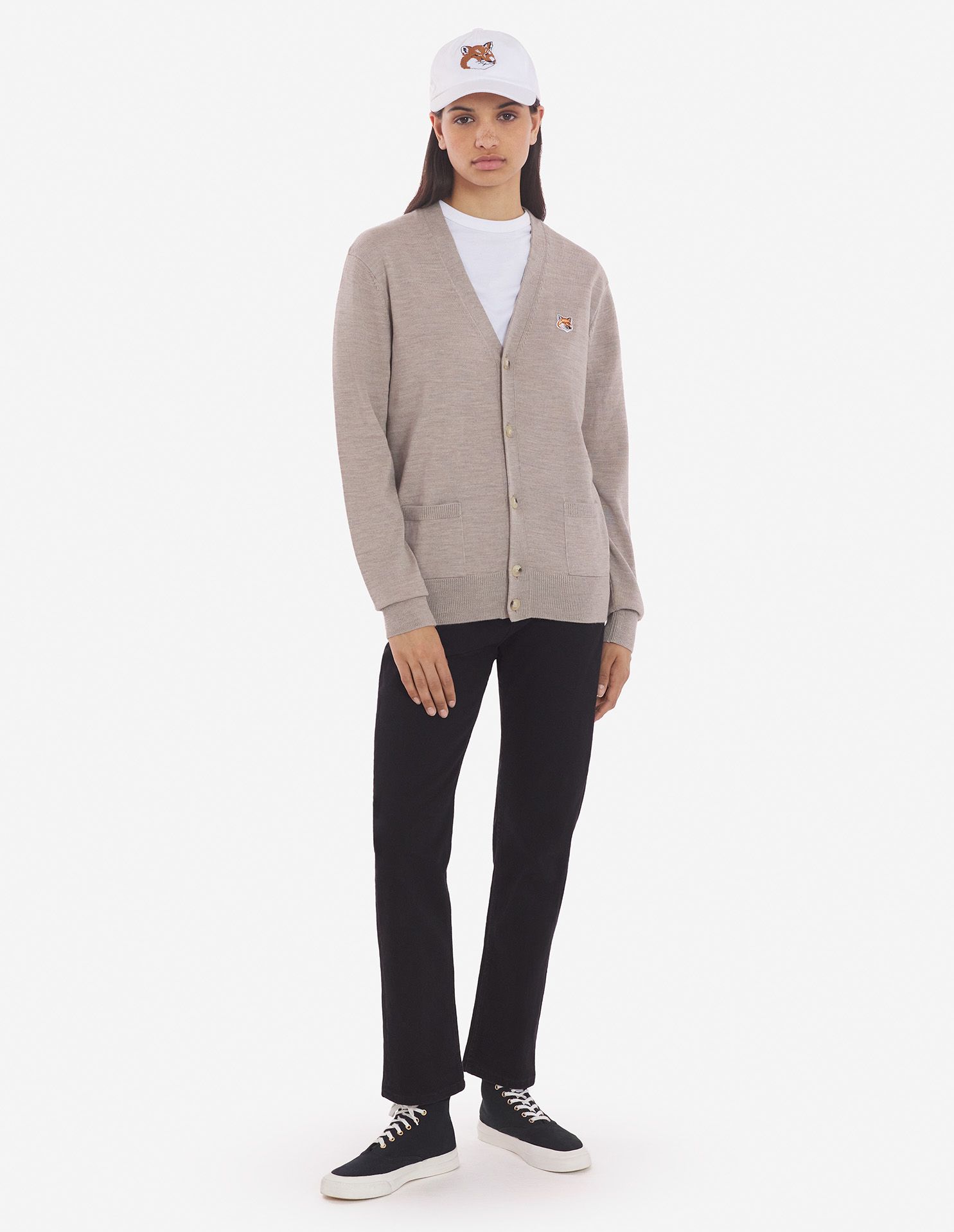Áo cardigan Fox Head dáng Classic