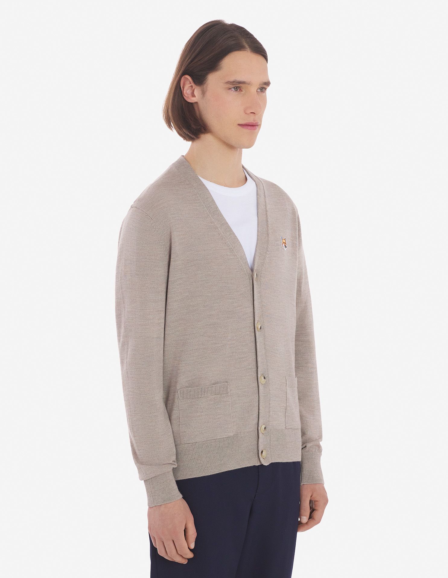 Maison Kitsuné - Áo cardigan Fox Head dáng Classic