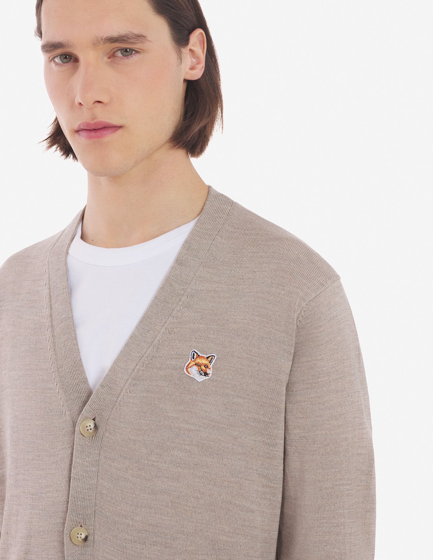 Maison Kitsuné - Áo cardigan Fox Head dáng Classic