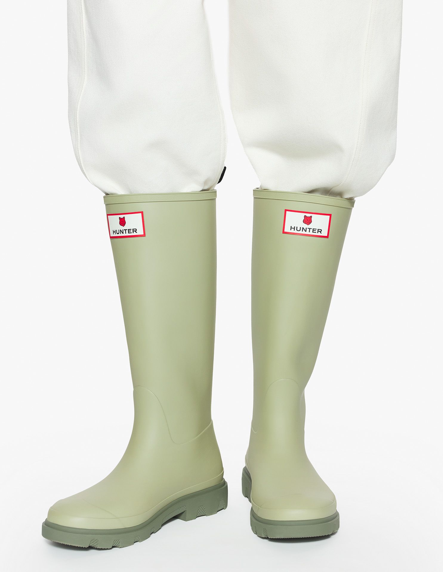 Maison Kitsuné - Ủng cao UNISEX MAISON KITSUNÉ x HUNTER DOWNPOUR
