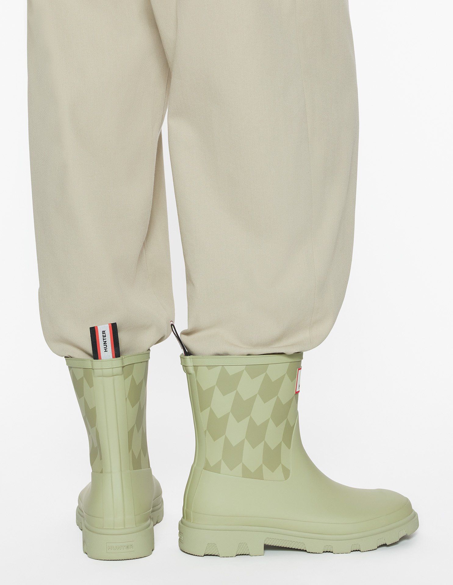 Maison Kitsuné - Ủng ngắn UNISEX MAISON KITSUNÉ x HUNTER CHEVRON DOWNPOUR