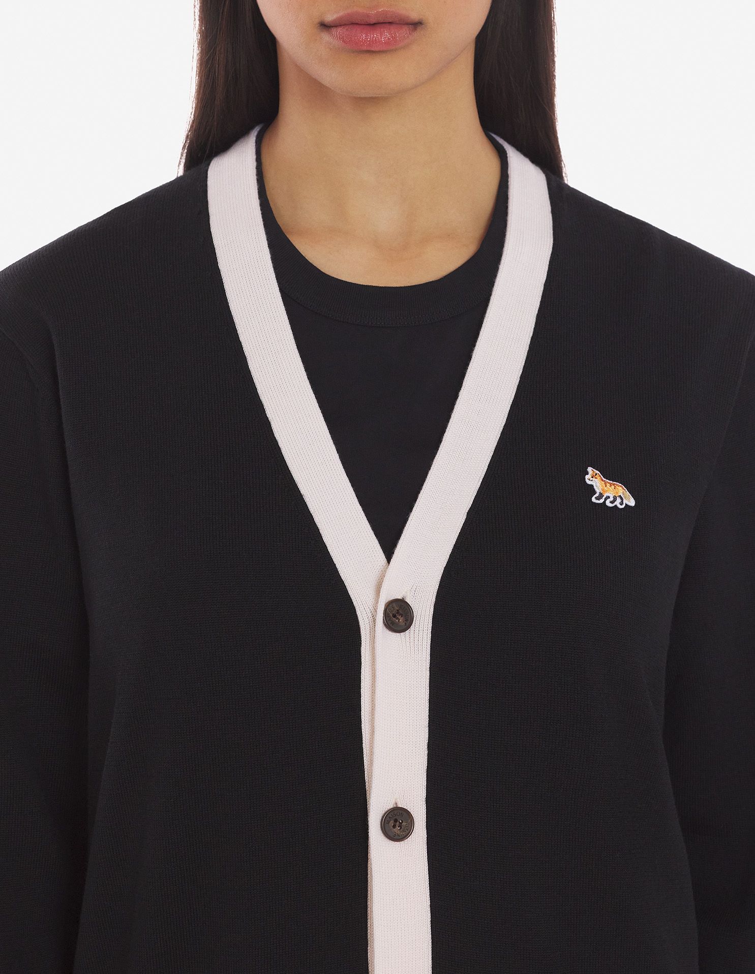 Maison Kitsuné - Áo cardigan Baby Fox dáng Classic