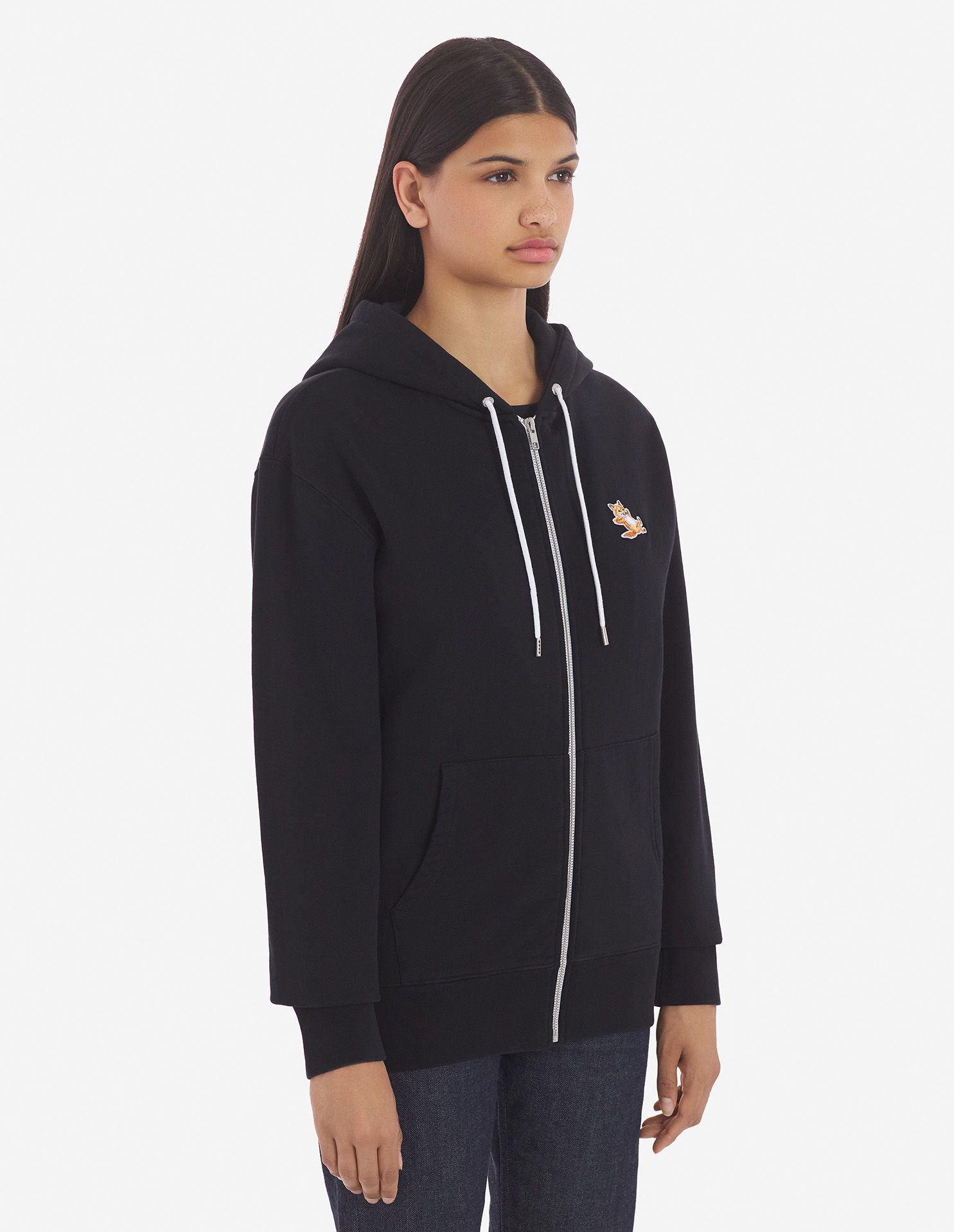 Maison Kitsuné - Áo hoodie khoá kéo Chillax Fox dáng Classic