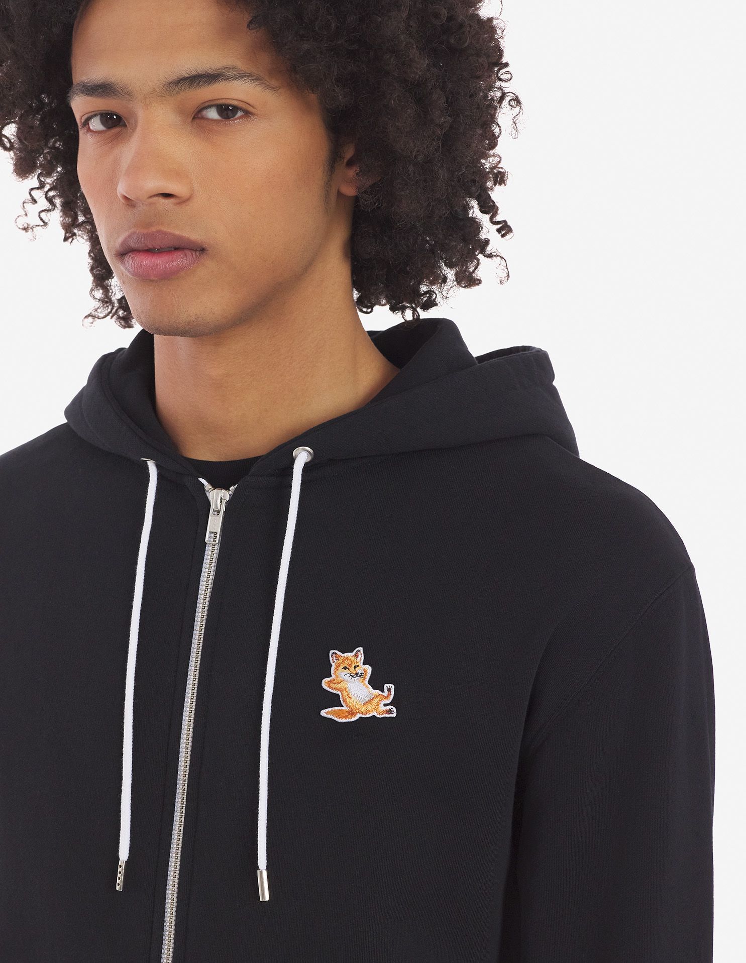 Maison Kitsuné - Áo hoodie khoá kéo Chillax Fox dáng Classic