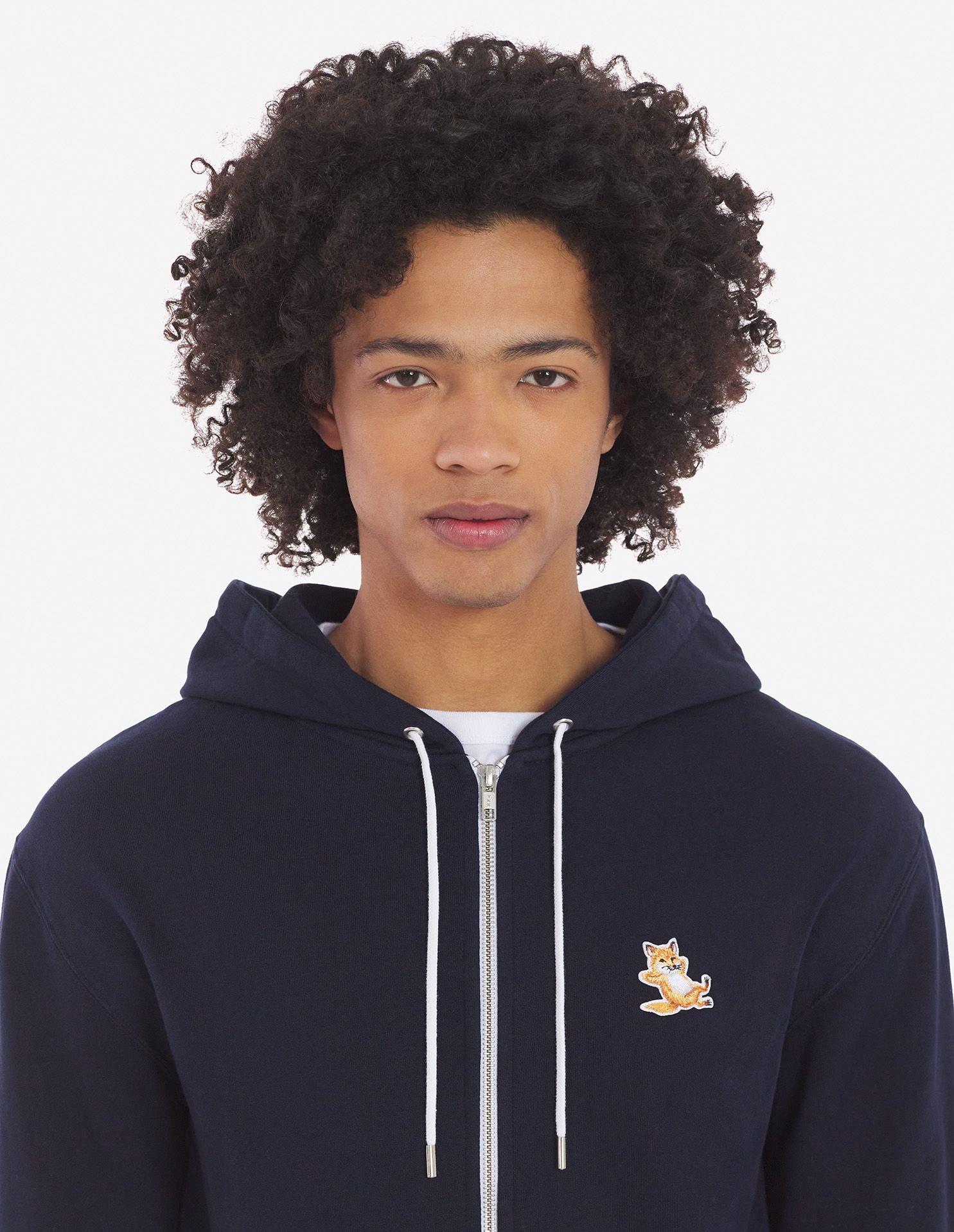 Maison Kitsuné - Áo hoodie khoá kéo Chillax Fox dáng Classic