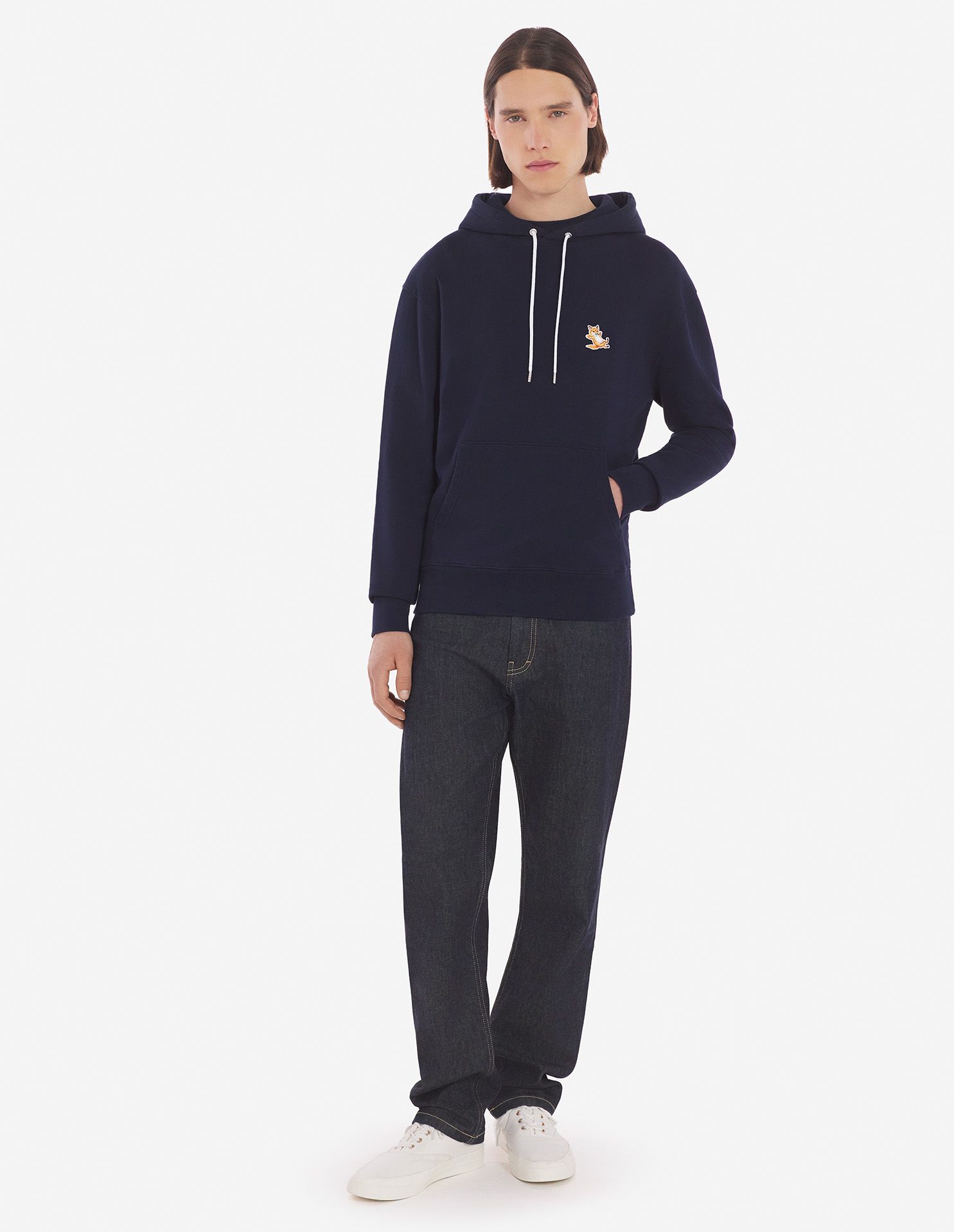 Maison Kitsuné - Áo hoodie Chillax Fox dáng Classic
