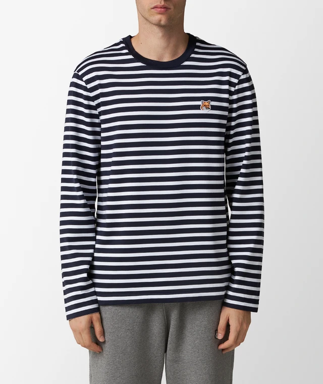 Maison Kitsuné - Áo phông marin Fox Head dáng Regular