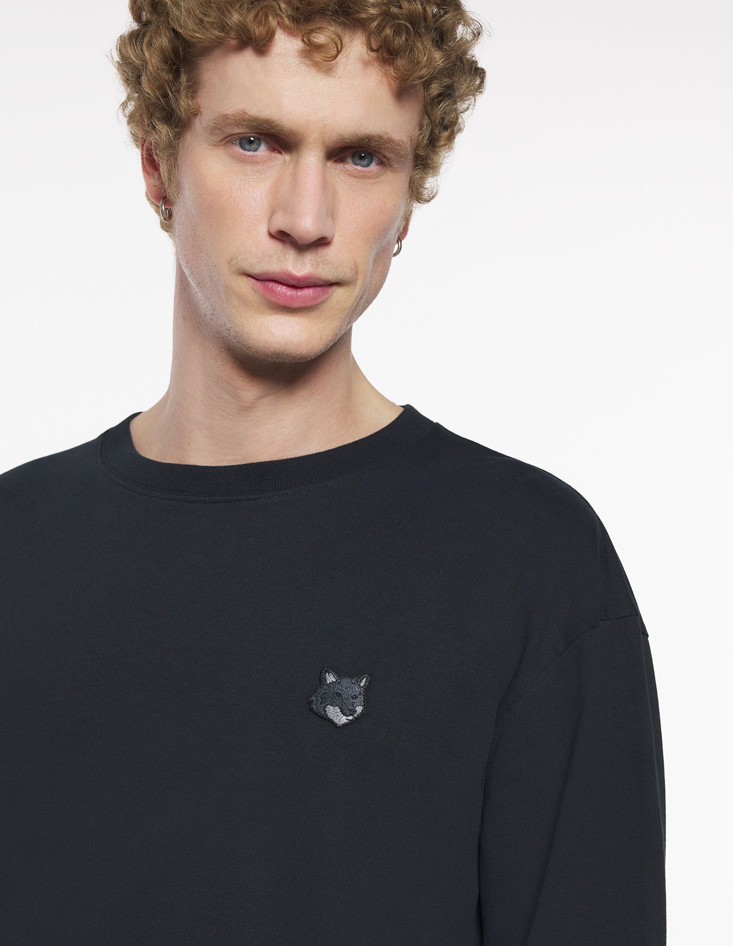 Maison Kitsuné - Áo thun Tonal Fox Head dài tay dáng Comfort
