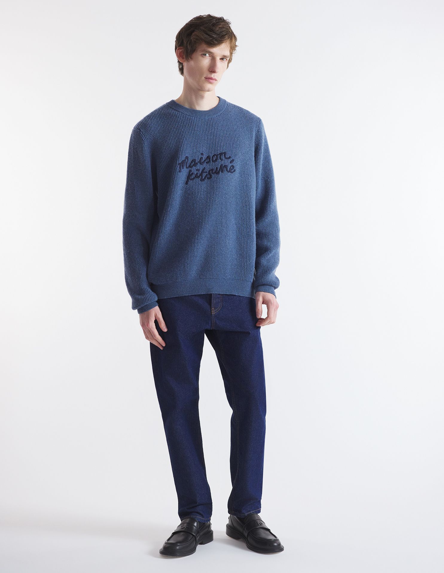 Maison Kitsuné - Áo len Maison Kitsune Handwriting dáng Comfort