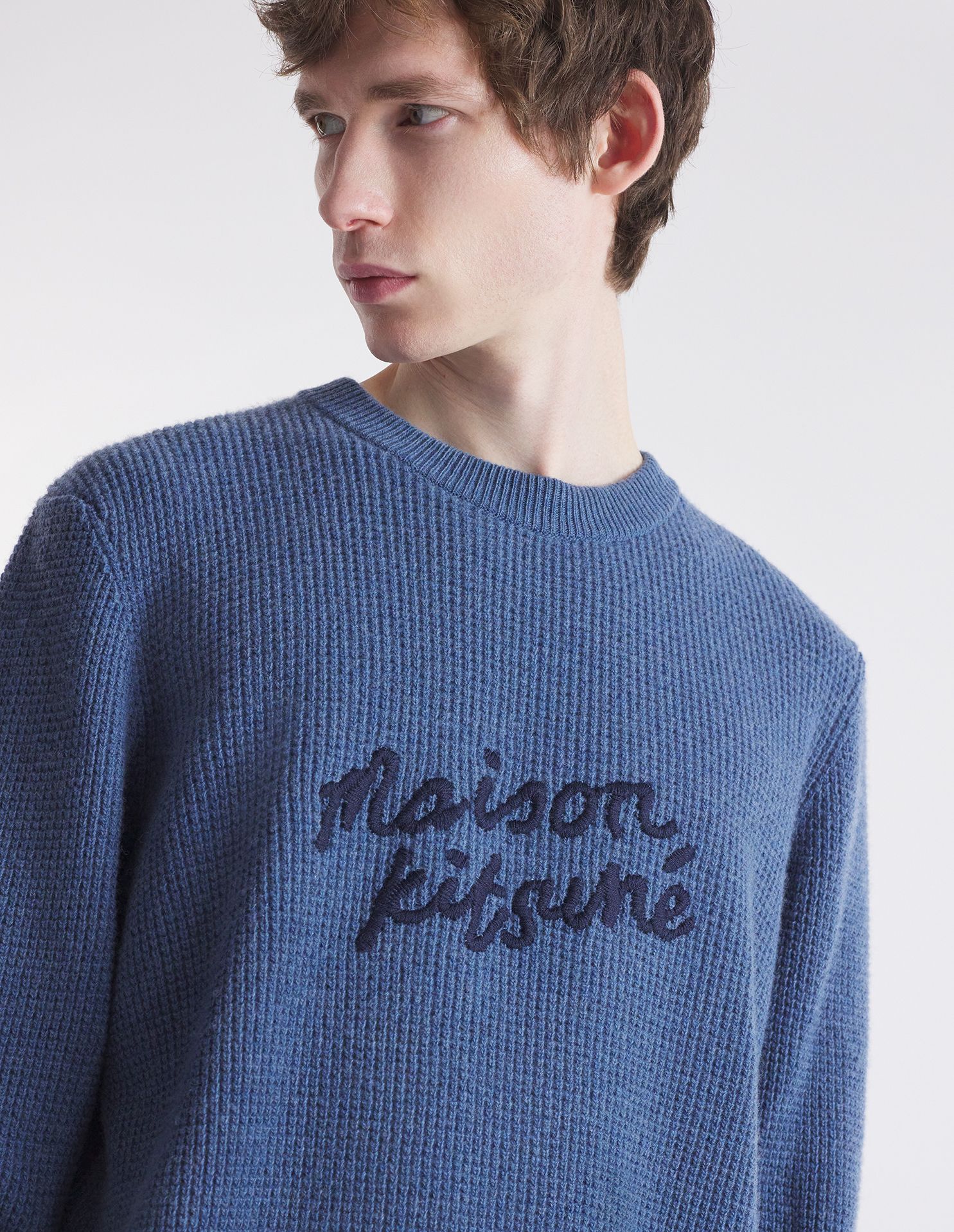 Maison Kitsuné - Áo len Maison Kitsune Handwriting dáng Comfort