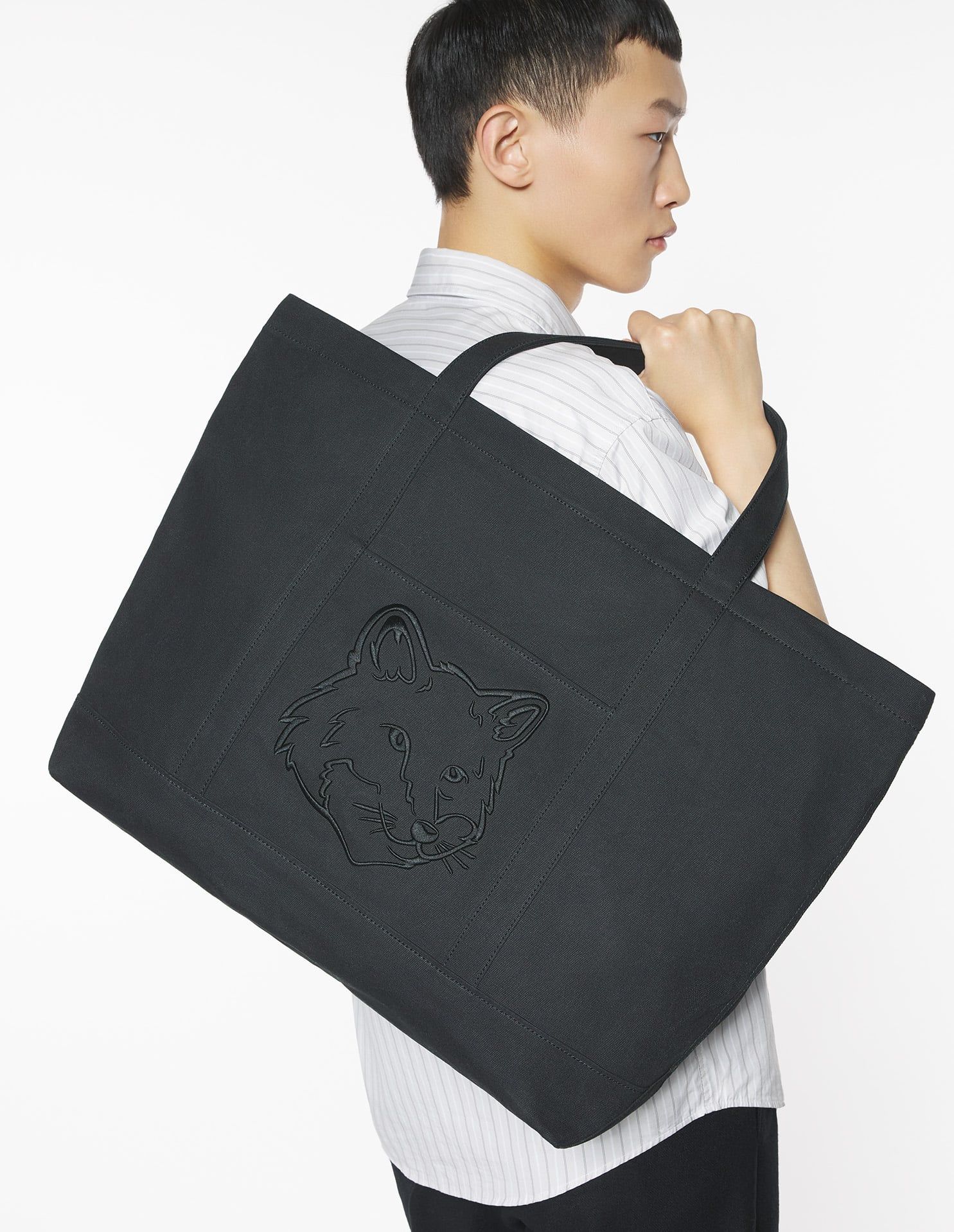 Maison Kitsuné - Túi tote large Fox Head