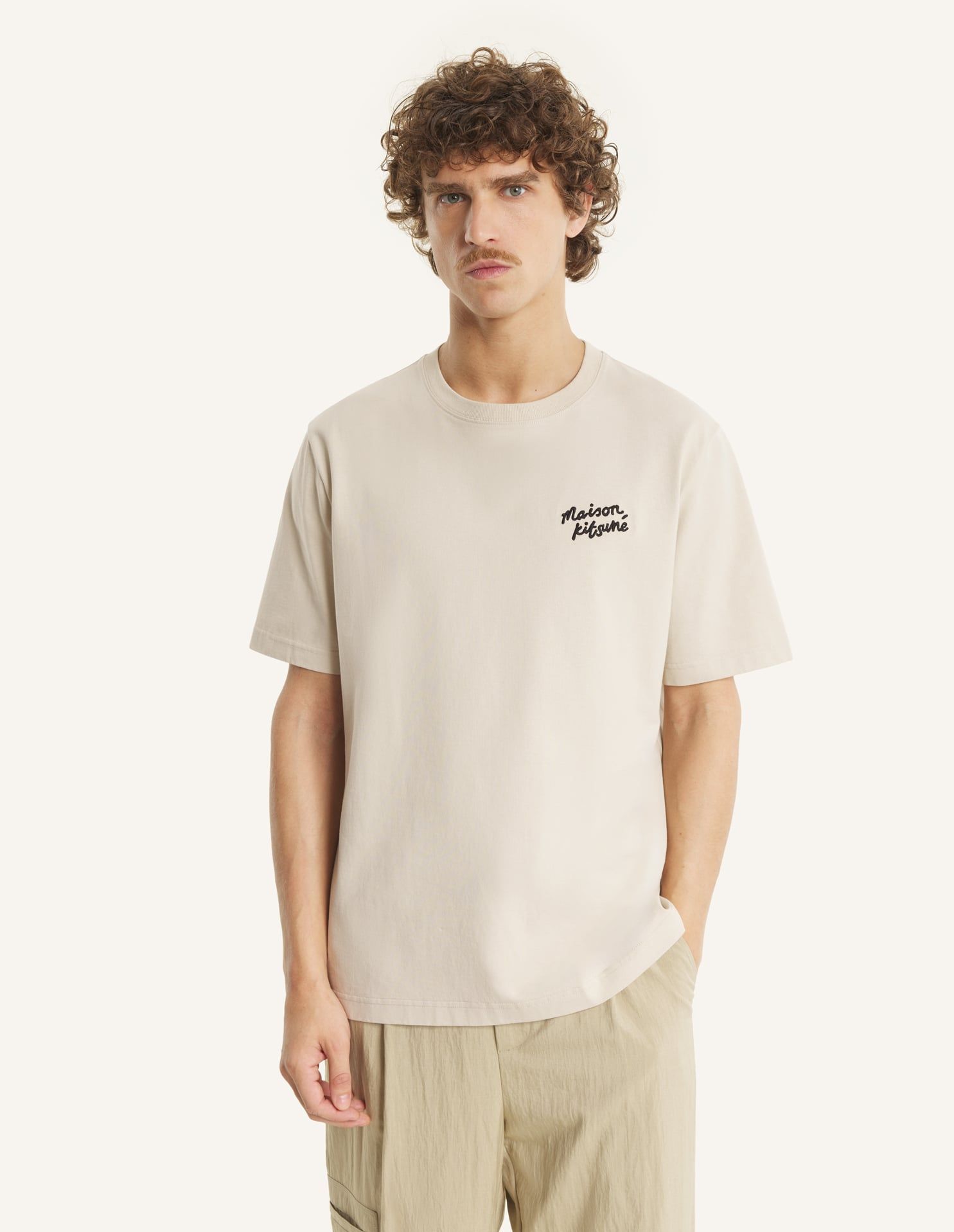 Maison Kitsuné - Áo phông nam Maison Kitusne Handwriting dáng Comfort