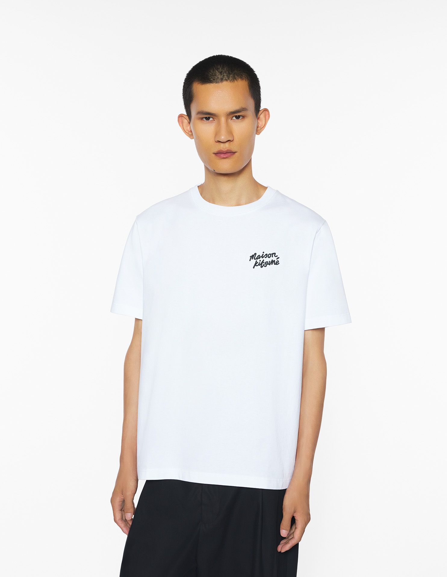 Maison Kitsuné - Áo phông nam Maison Kitusne Handwriting dáng Comfort