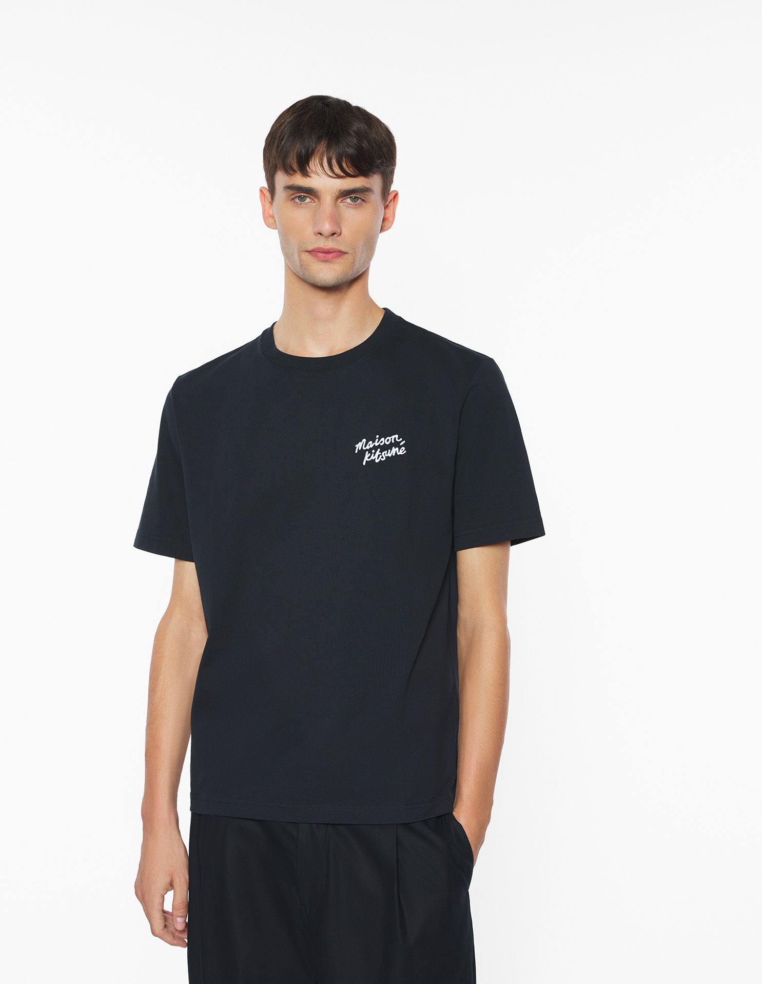 Maison Kitsuné - Áo phông nam Maison Kitusne Handwriting dáng Comfort