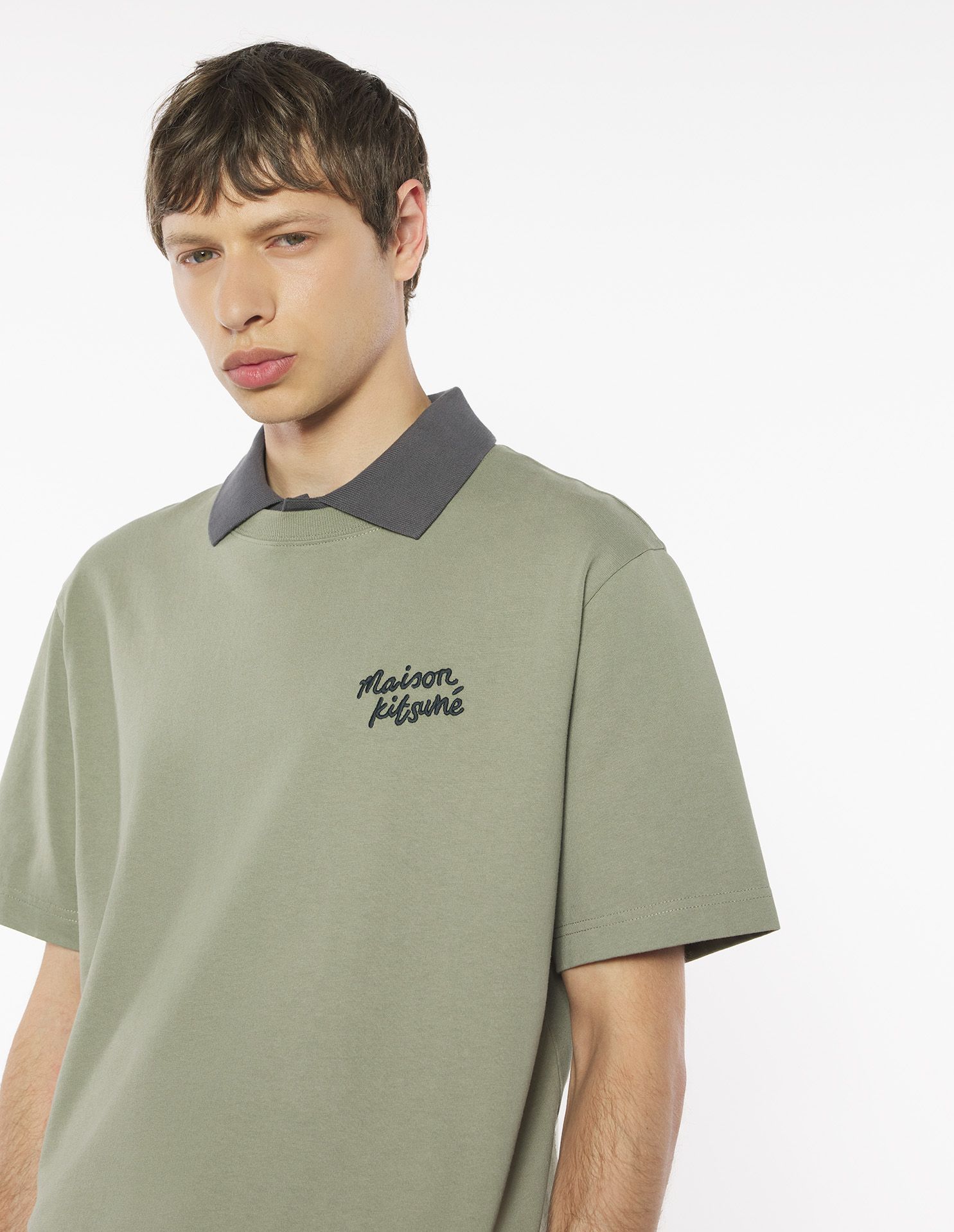 Maison Kitsuné - Áo phông nam Maison Kitusne Handwriting dáng Comfort