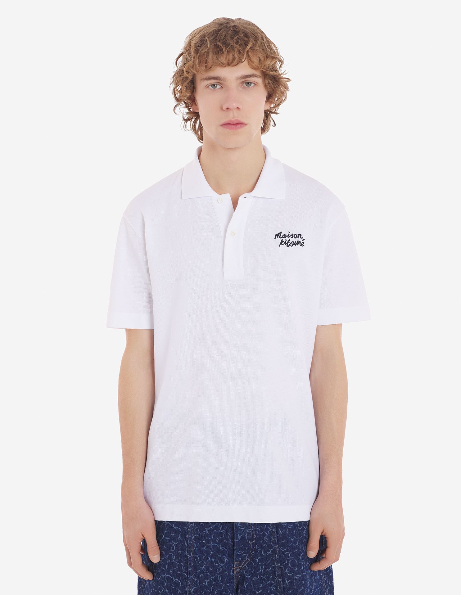 Maison Kitsuné - Áo polo Maison Kitsune Handwriting dáng Comfort