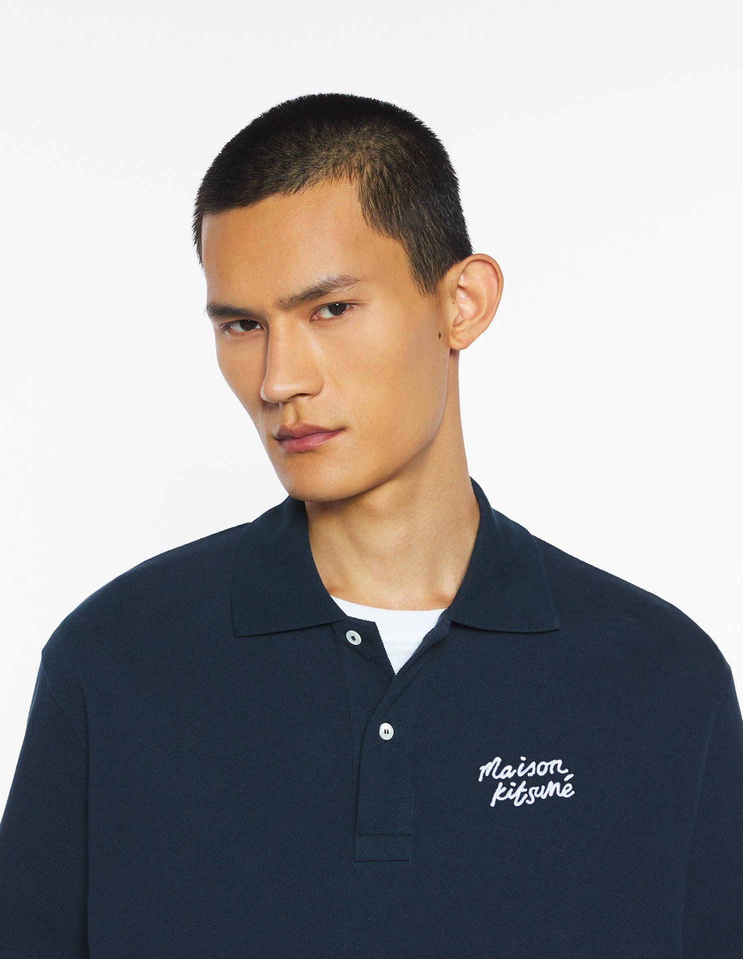 Maison Kitsuné - Áo Polo nam Maison Kitsuné Handwriting dáng Comfort