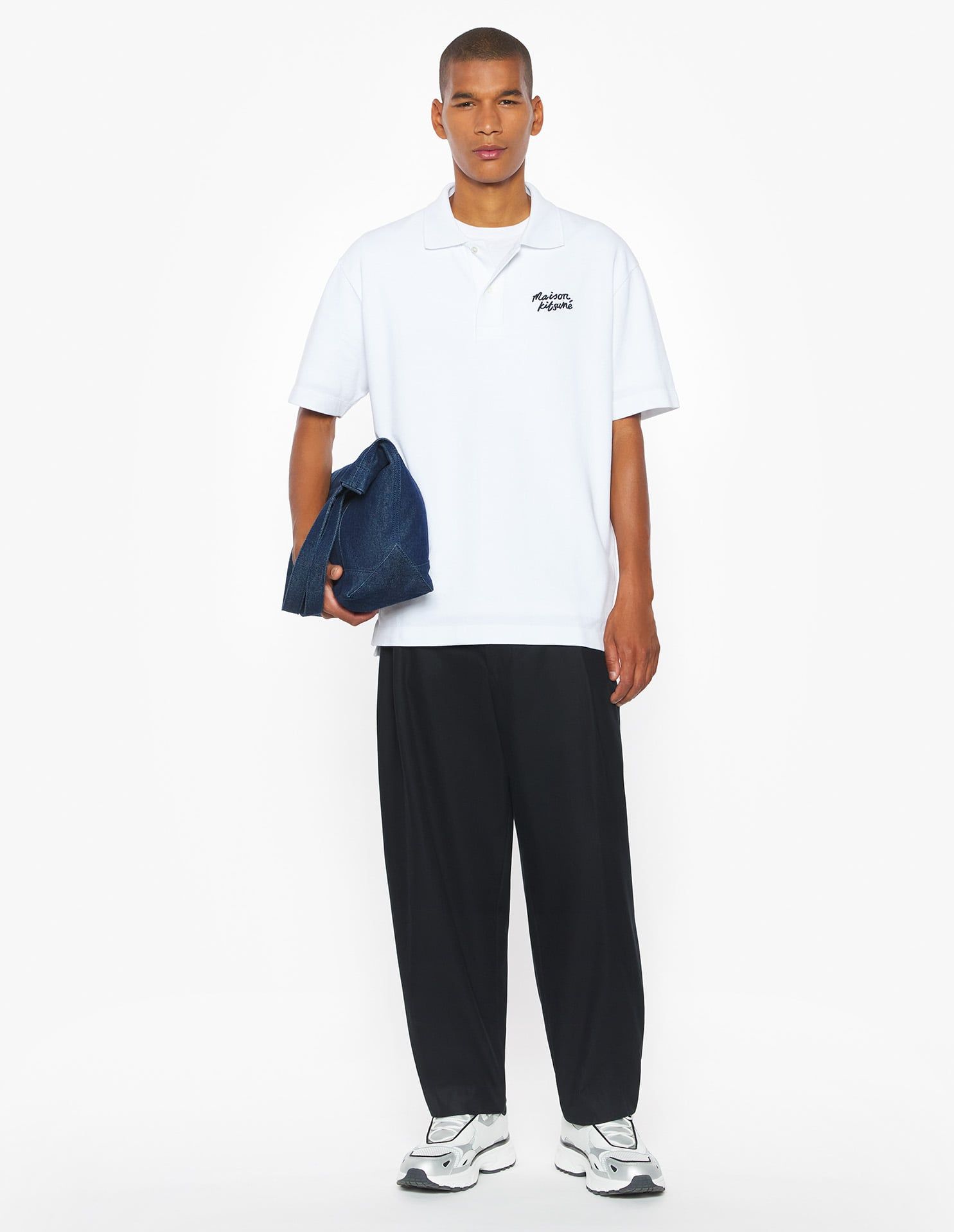 Áo Polo nam Maison Kitsuné Handwriting dáng Comfort