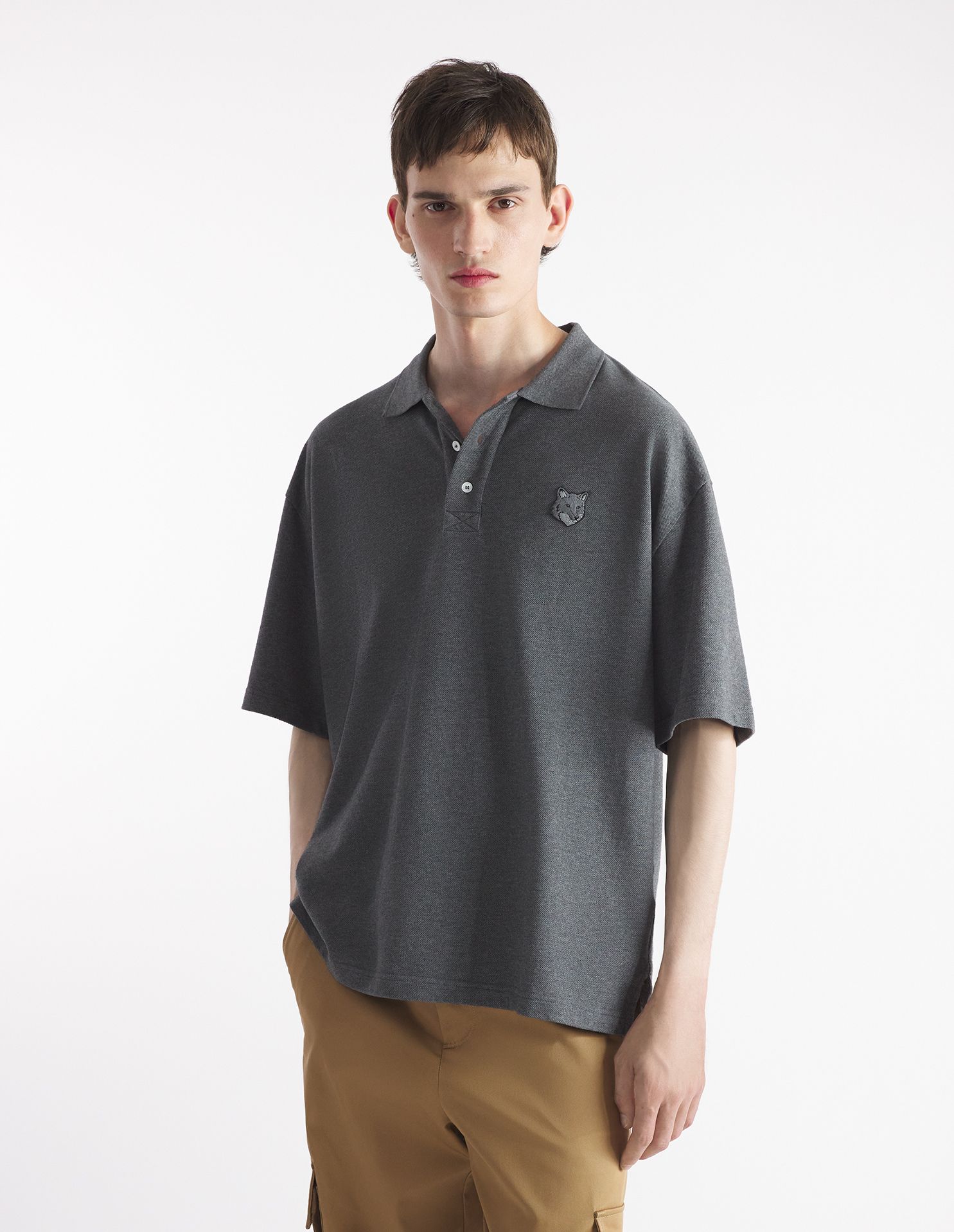 Áo polo Bold Fox Head dáng Oversize