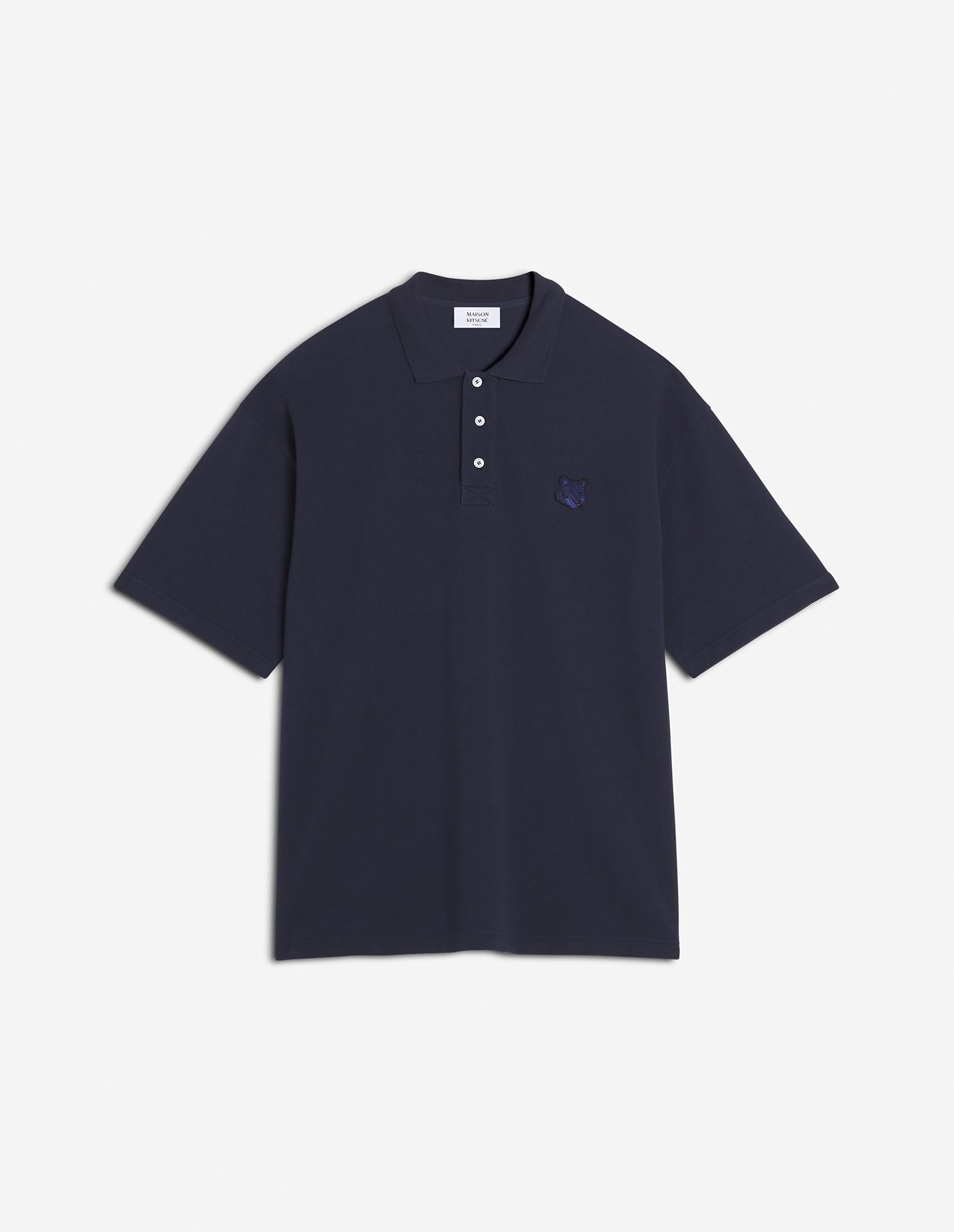Maison Kitsuné - Áo polo Bold Fox Head dáng Oversize