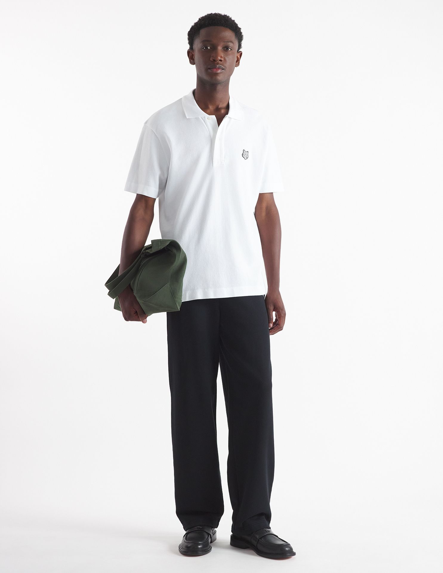 Maison Kitsuné - Áo polo Bold Fox Head dáng Comfort