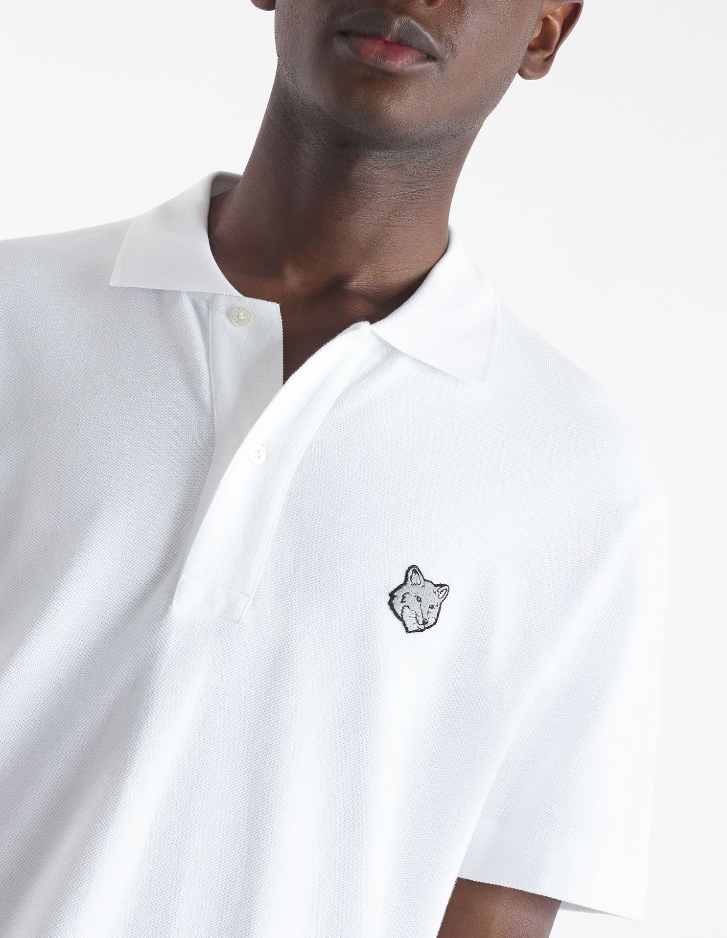 Maison Kitsuné - Áo polo Bold Fox Head dáng Comfort