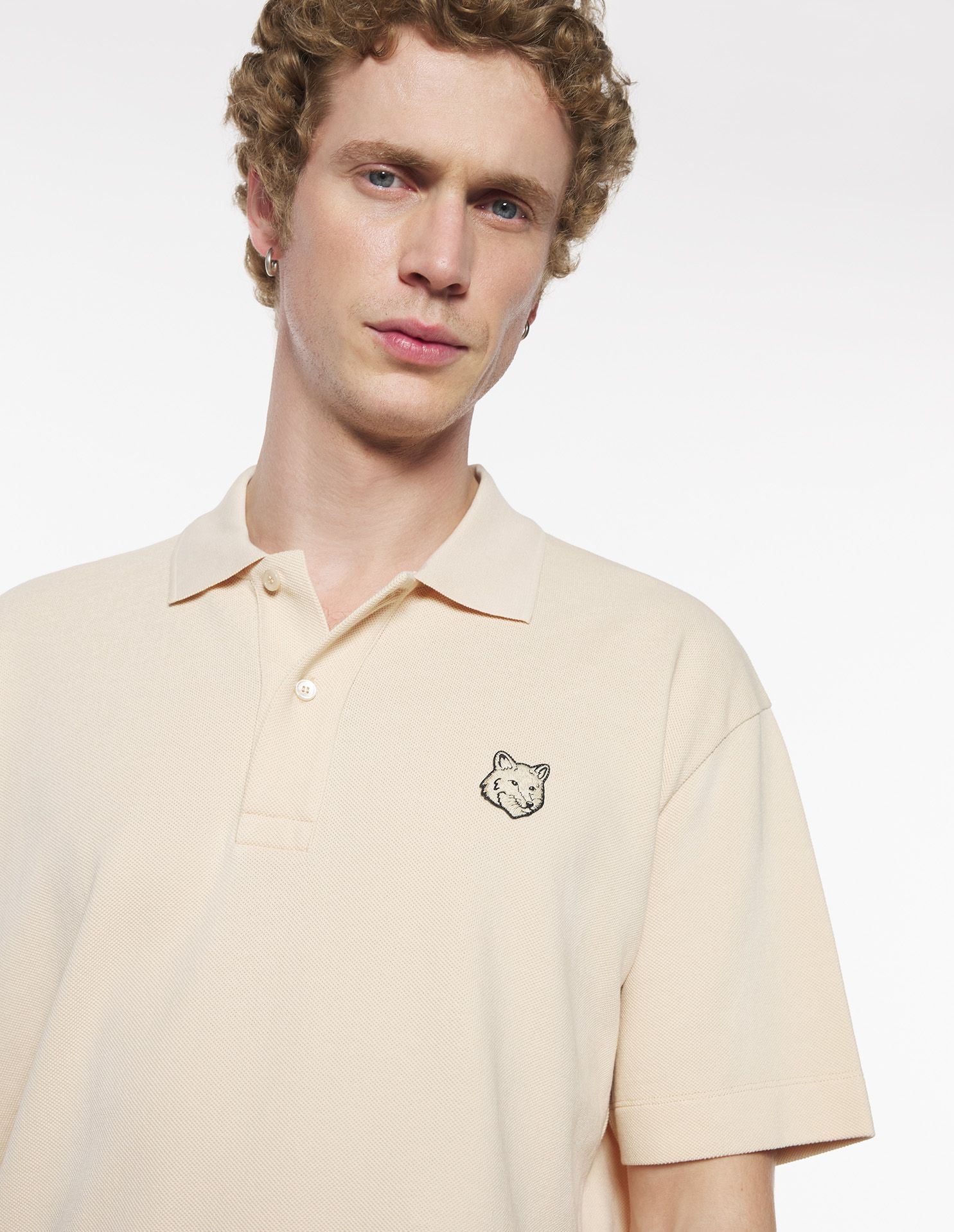 Maison Kitsuné - Áo polo Bold Fox Head dáng Comfort