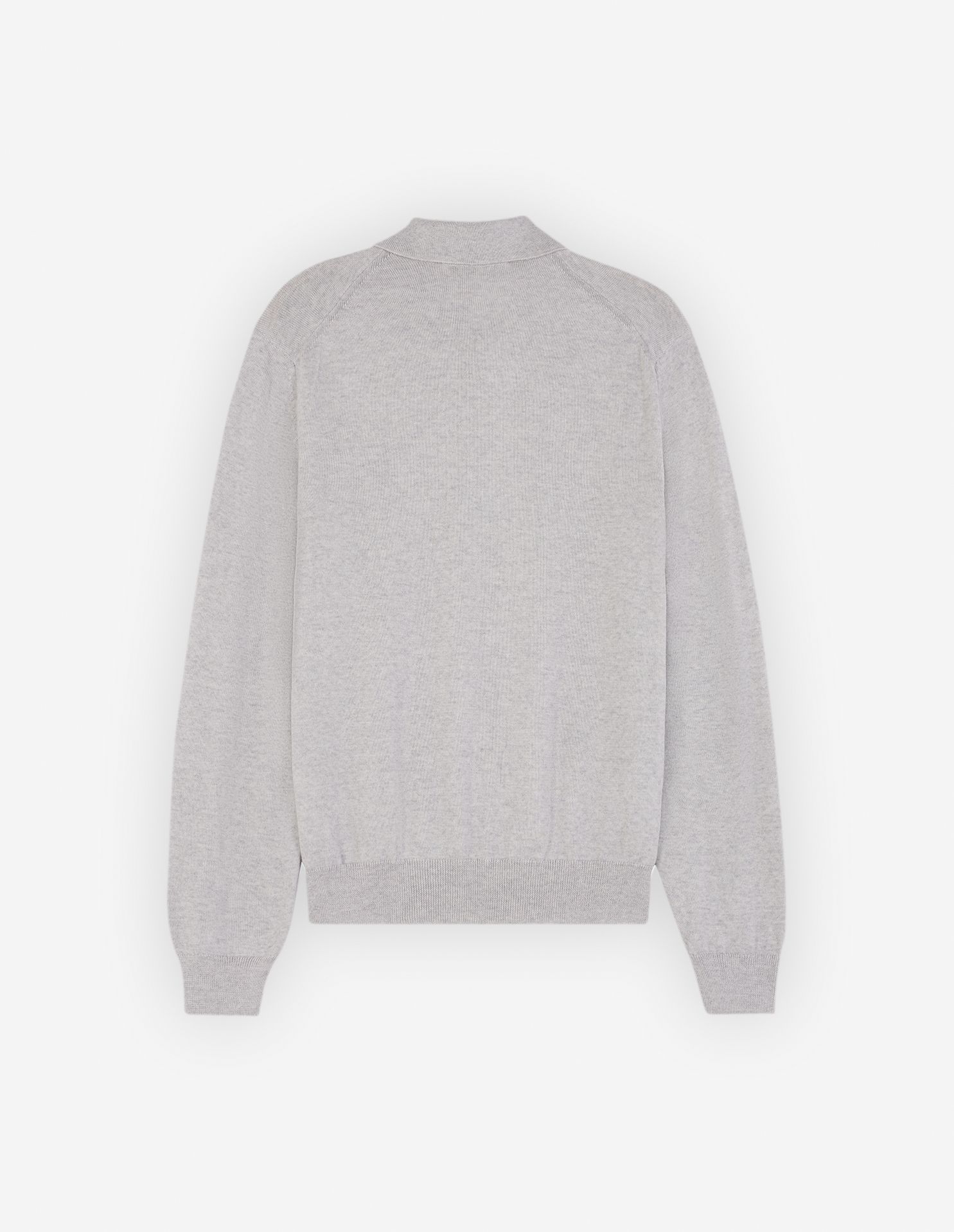 Maison Kitsuné - Áo polo len dài tay Bold Fox Head dáng Regular