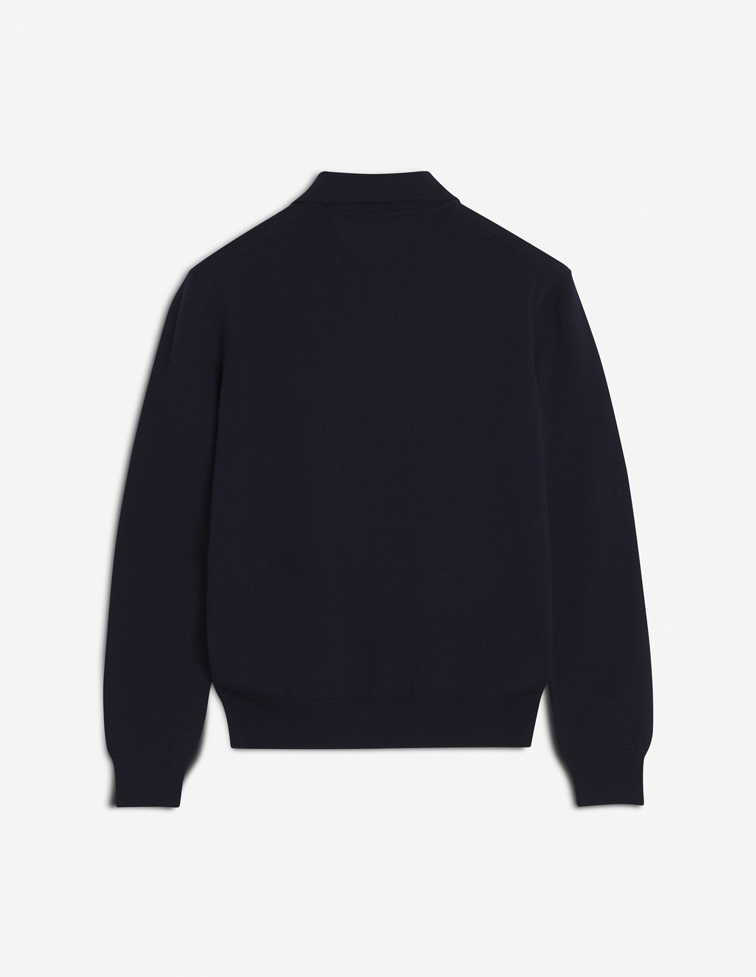 Maison Kitsuné - Áo polo len dài tay Bold Fox Head dáng Regular