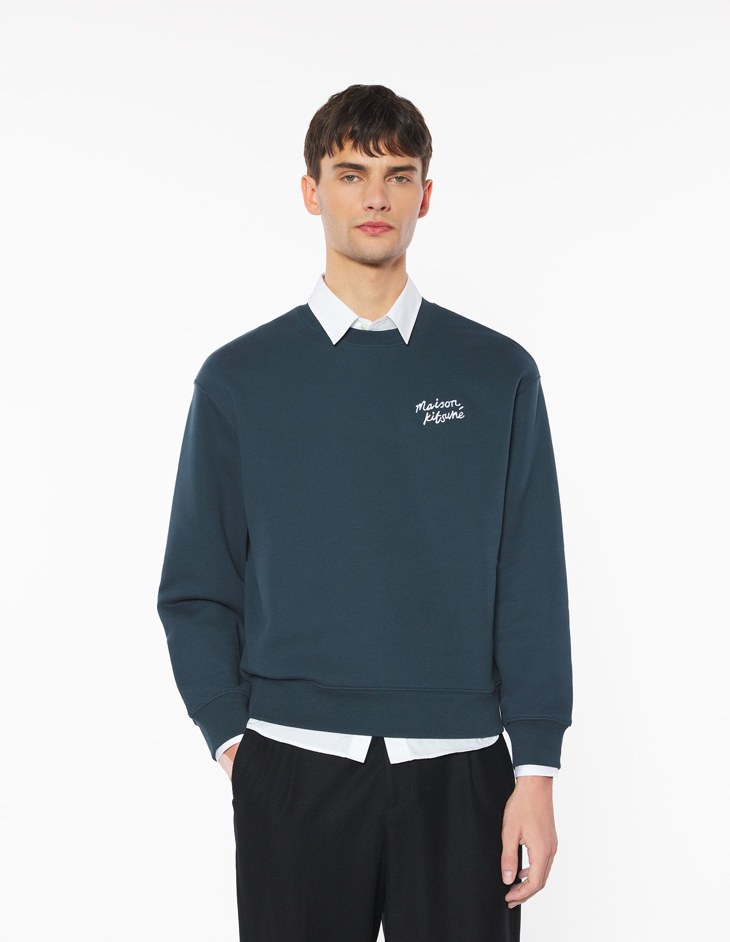Maison Kitsuné - Áo nỉ Maison Kitsuné Handwriting dáng Comfort