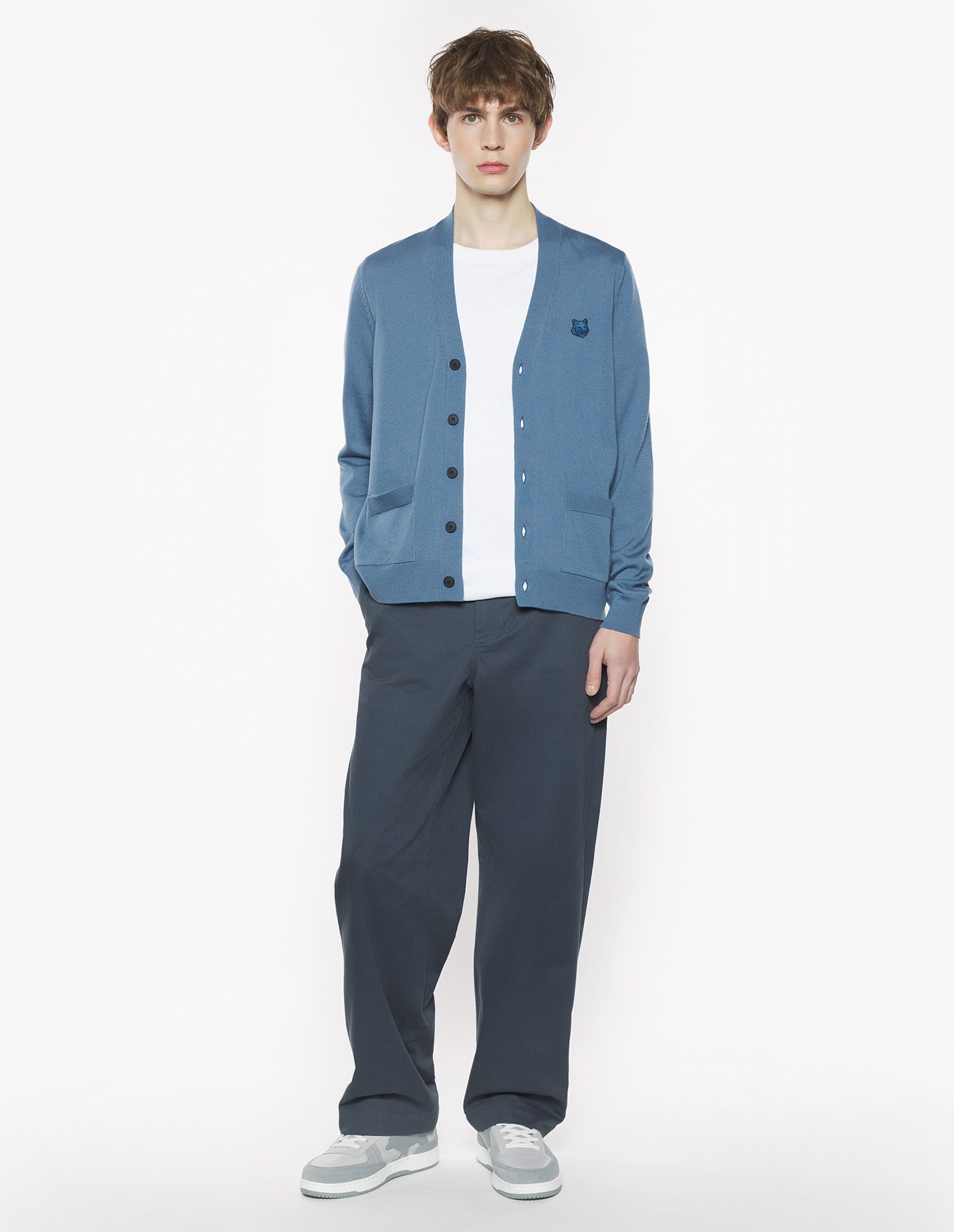Maison Kitsuné - Áo cardigan Bold Fox Head dáng Regular