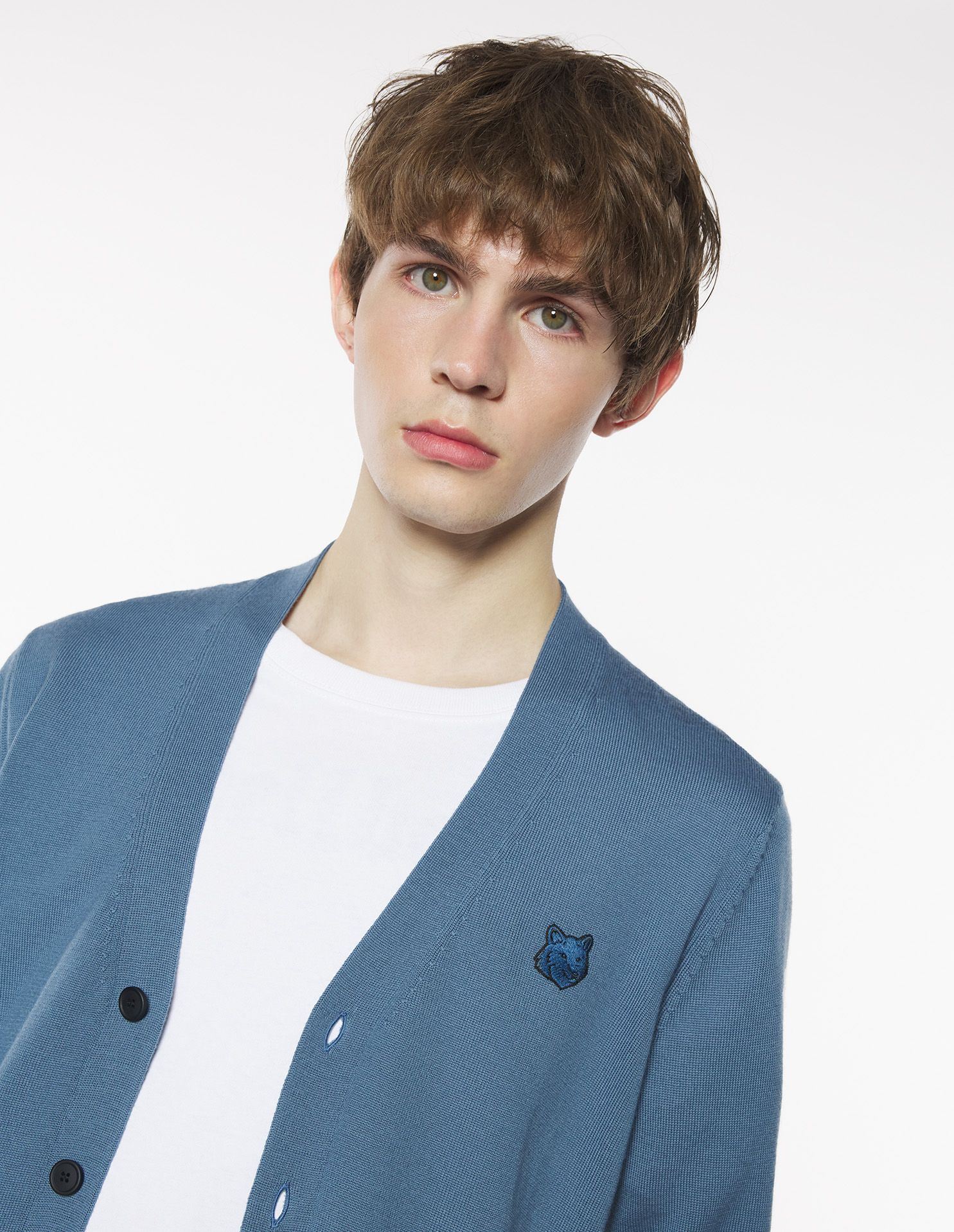 Maison Kitsuné - Áo cardigan Bold Fox Head dáng Regular