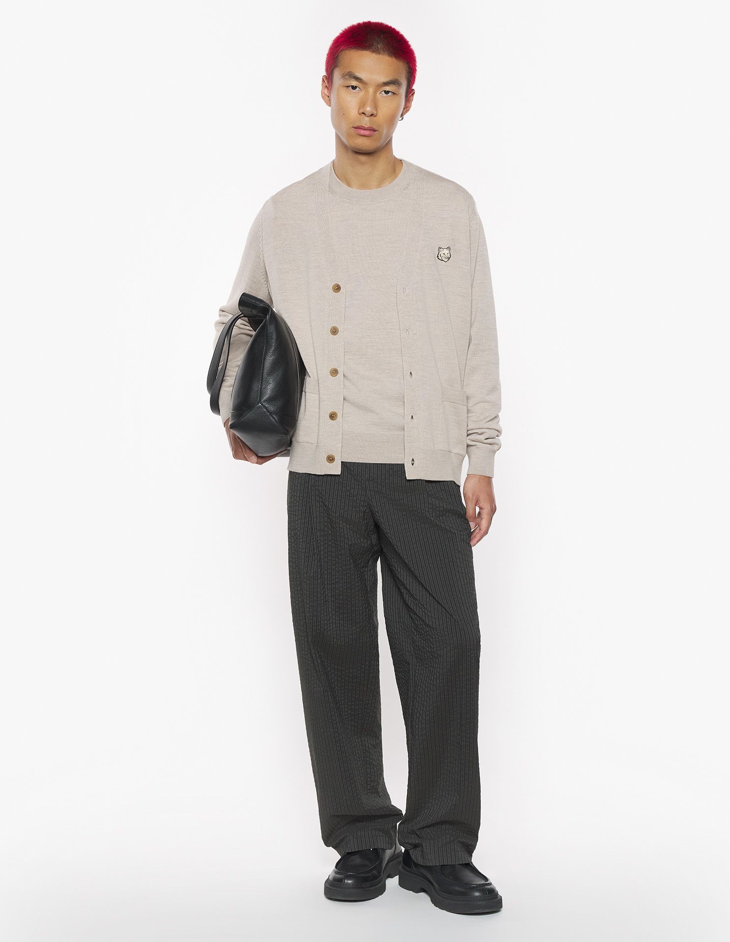Maison Kitsuné - Áo cardigan Bold Fox Head dáng Regular