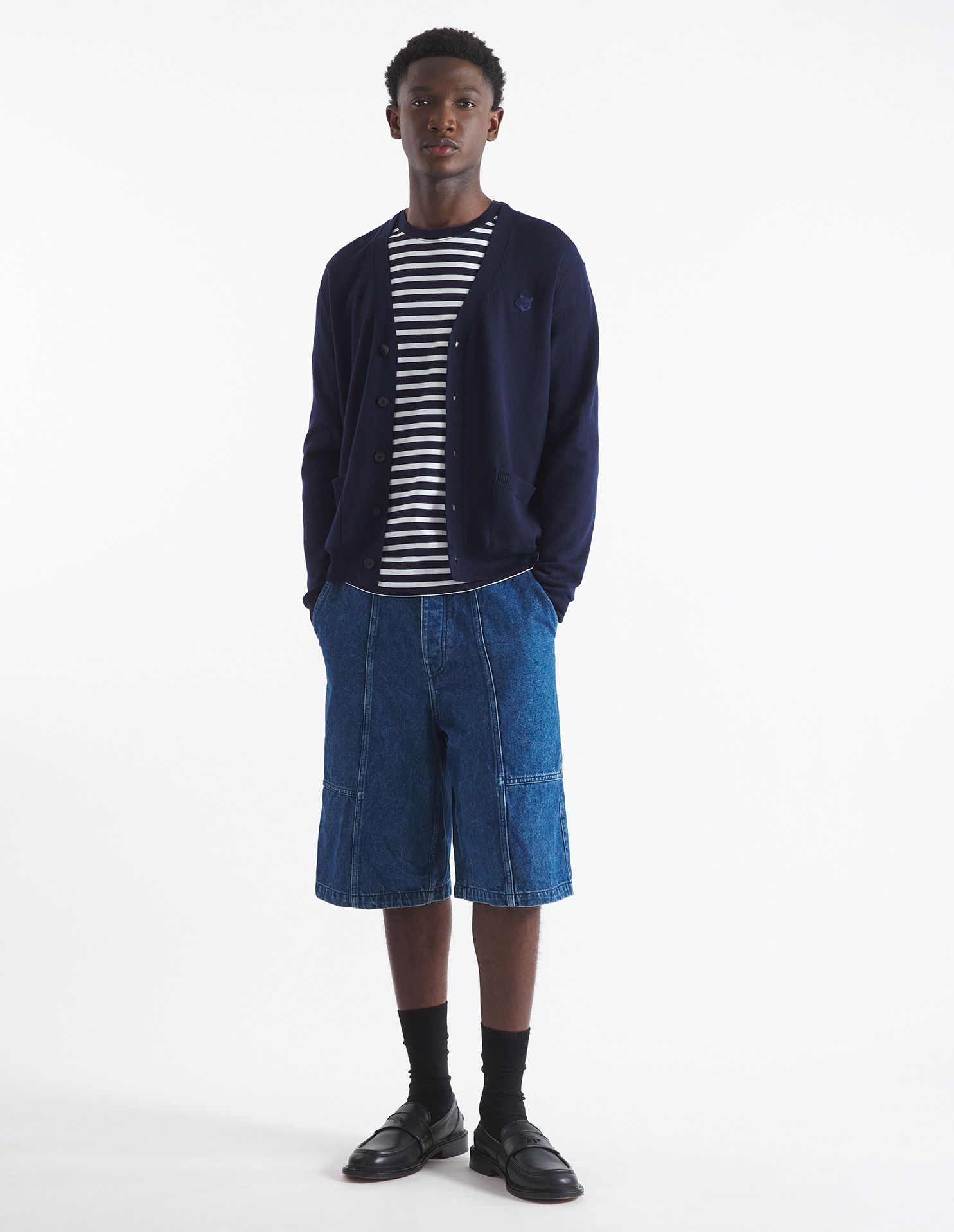 Maison Kitsuné - Áo cardigan Bold Fox Head dáng Regular