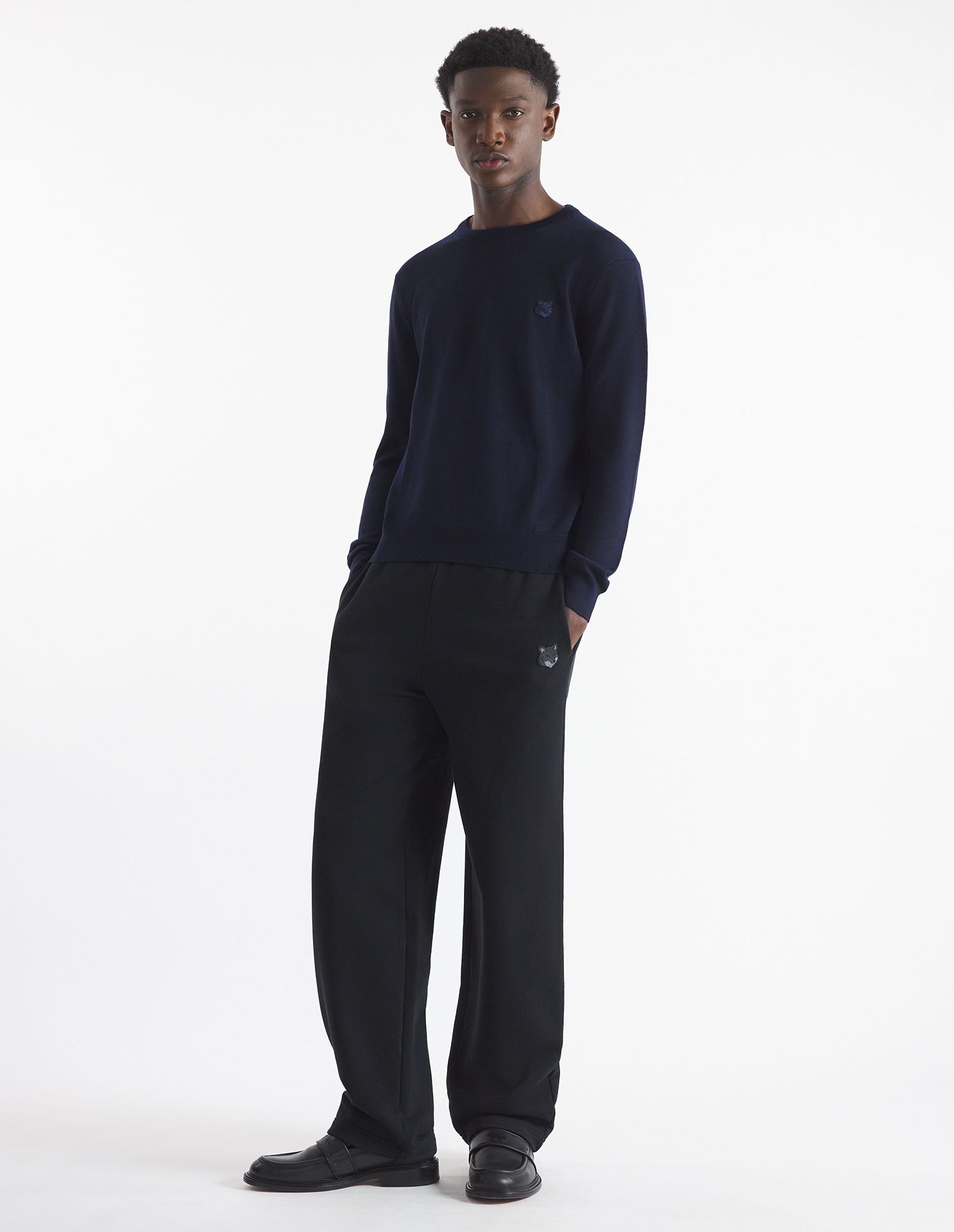 Maison Kitsuné - Áo len Bold Fox Head dáng Regular